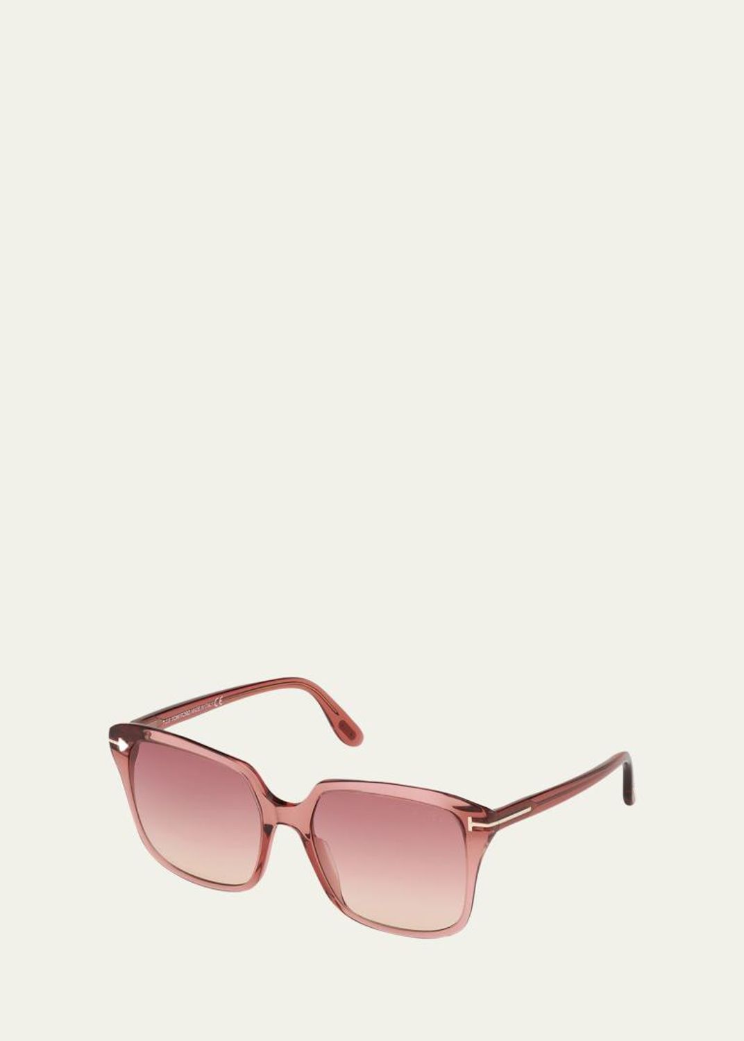 TOM FORD 56MM Faye Square Sunglasses In Shiny Pink & Bordeaux - New! - Reemoly Tom Ford Pink Square Sunglasses for Women for sale | eBay main image 3