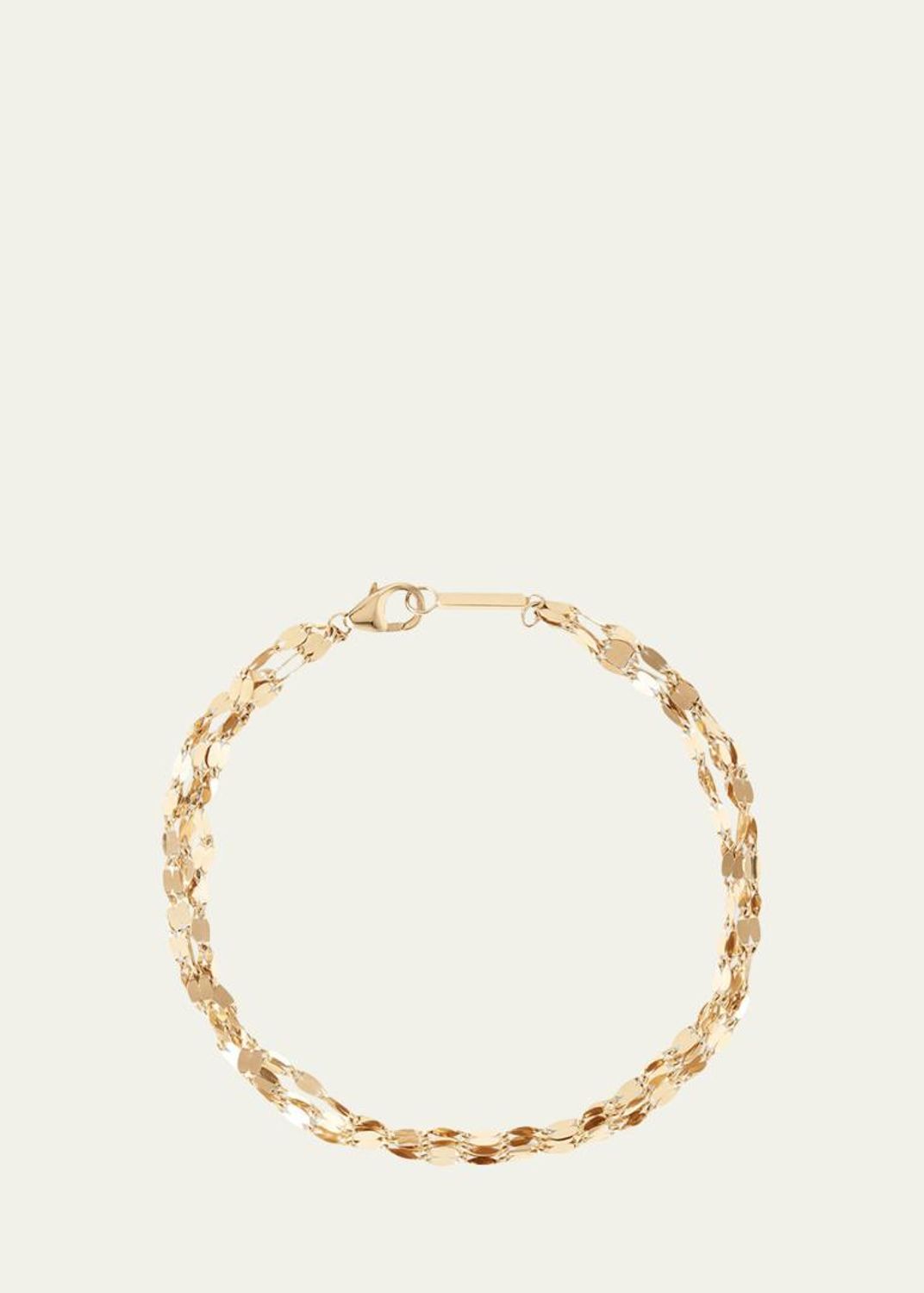 Lana 14K Gold Laser Open Interlocking Rectangle Bracelet - Bergdorf Goodman