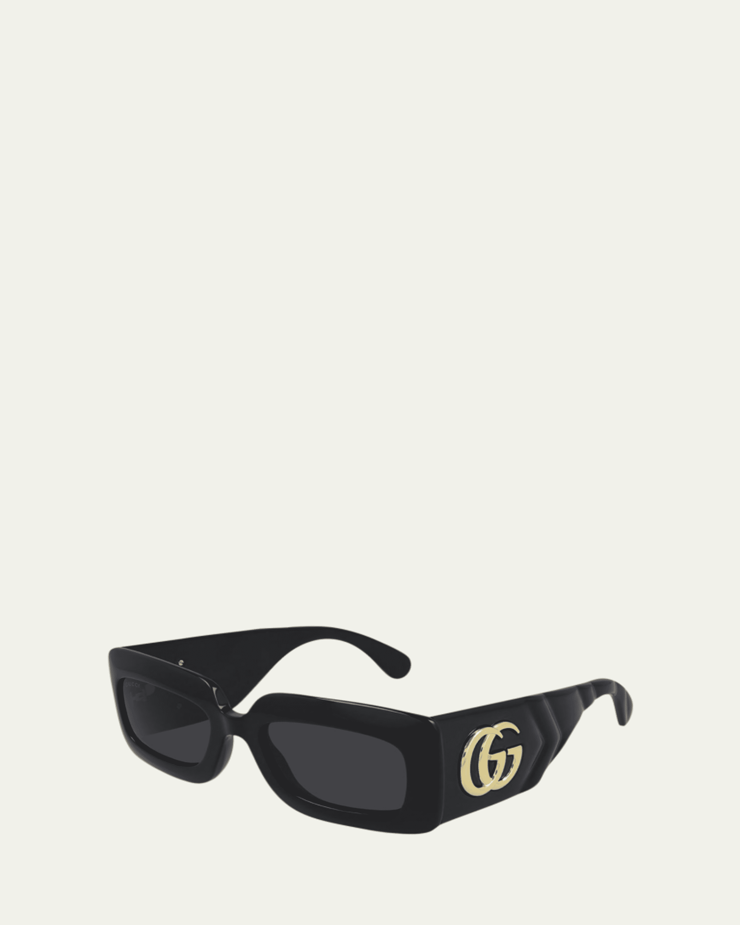 Gucci Oversized Square Sunglasses, Black - Bergdorf Goodman