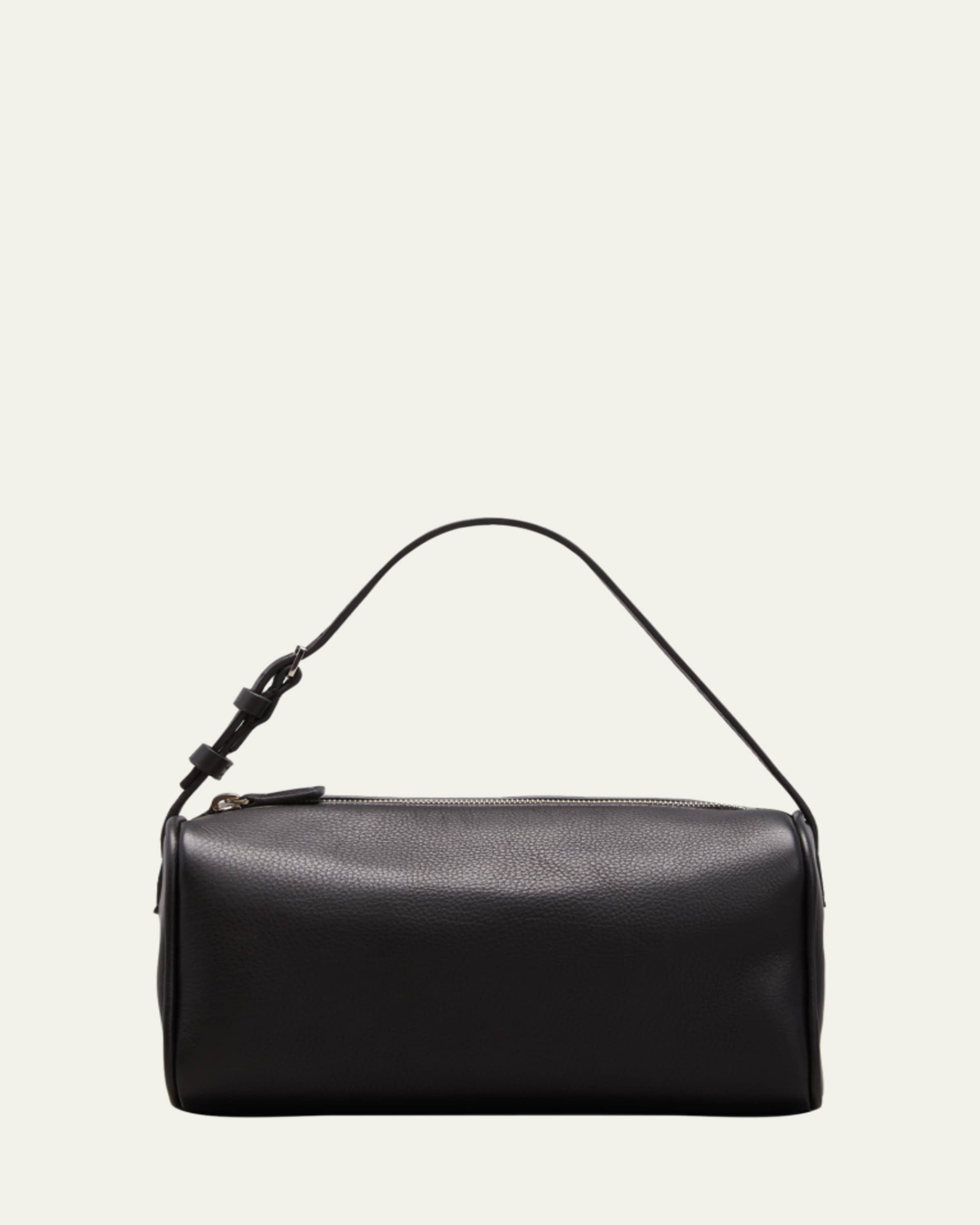 XL Bourse Shoulder Bag in Silk Leather