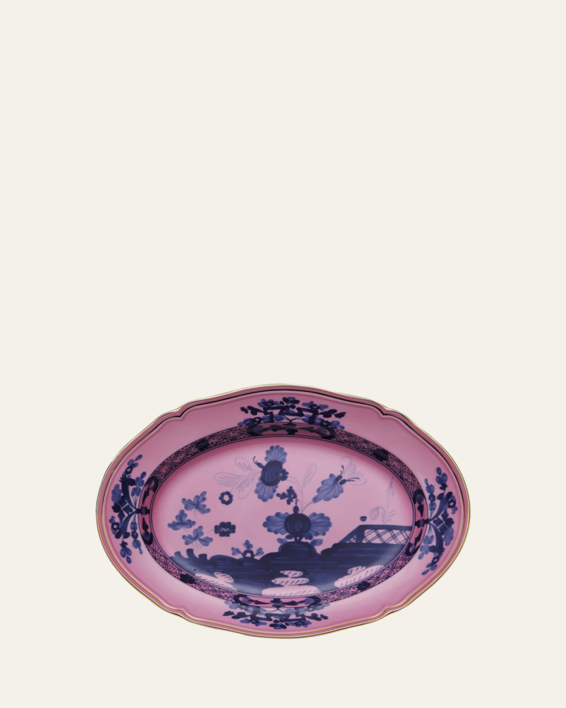 GINORI 1735 Oriente Italiano Oval Platter, Porpora - Bergdorf Goodman