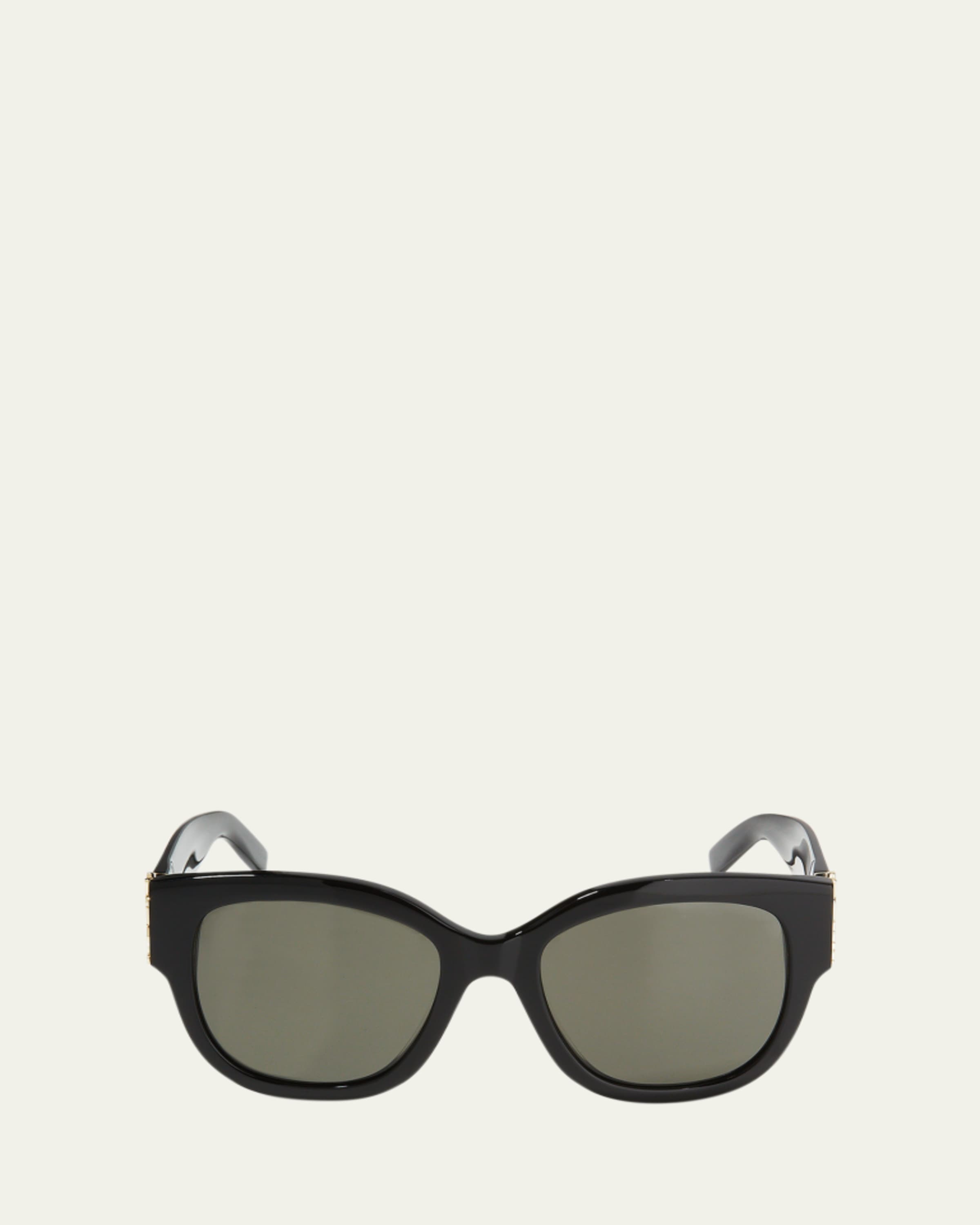 Saint Laurent YSL Oversized Acetate Cat-Eye Sunglasses - Bergdorf