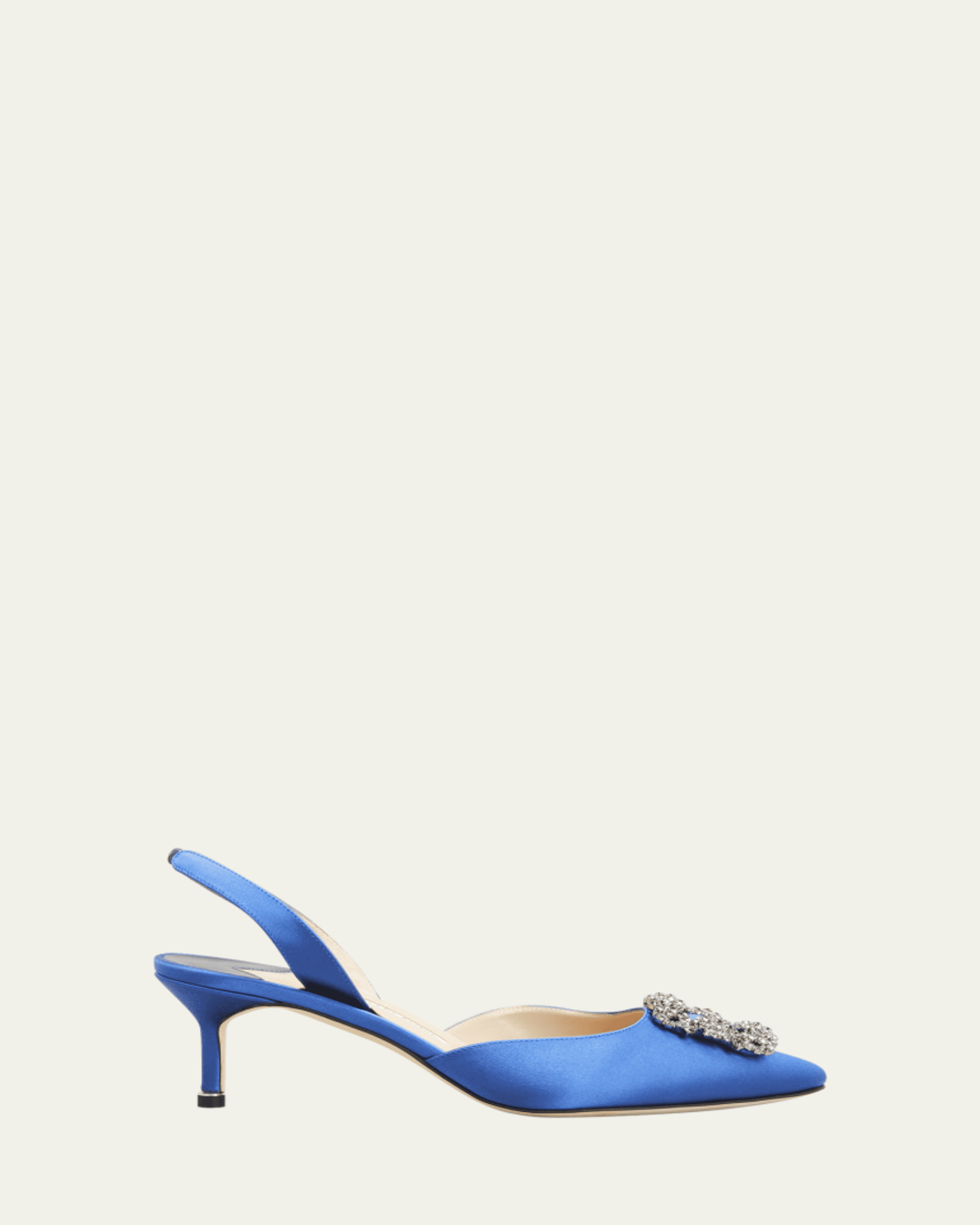 Manolo Blahnik 50mm Cupisanpla Metallic Leather Sandals - Bergdorf