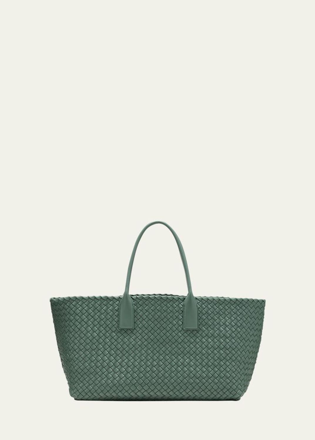 Bottega Veneta Andiamo Medium Boucle Denim Tote Bag - Bergdorf Goodman