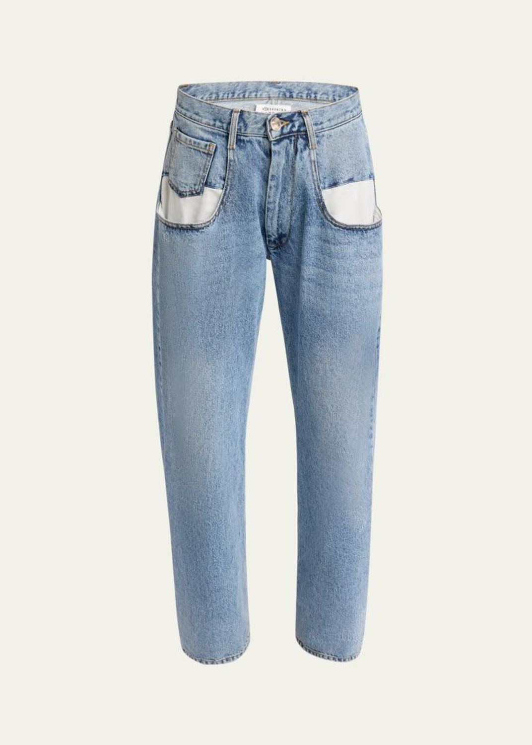 Stella McCartney Crystal Hotfix Wide Leg Jeans - Bergdorf Goodman