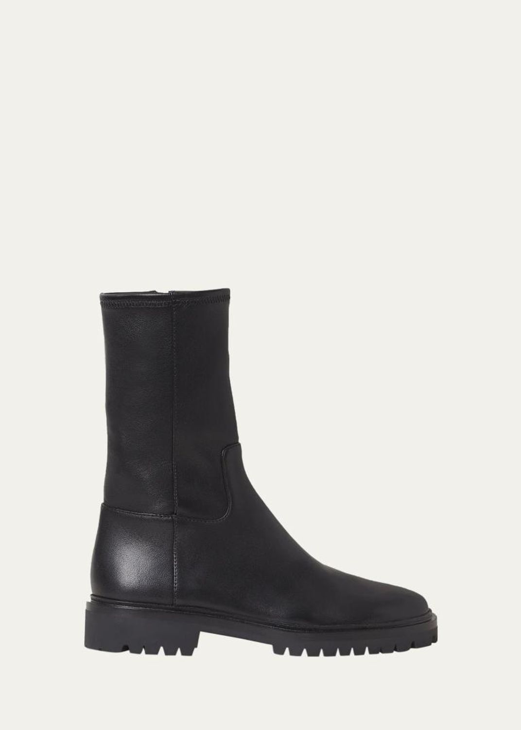 Giuseppe Zanotti Leather Cap-Toe Moto Boots - Bergdorf Goodman