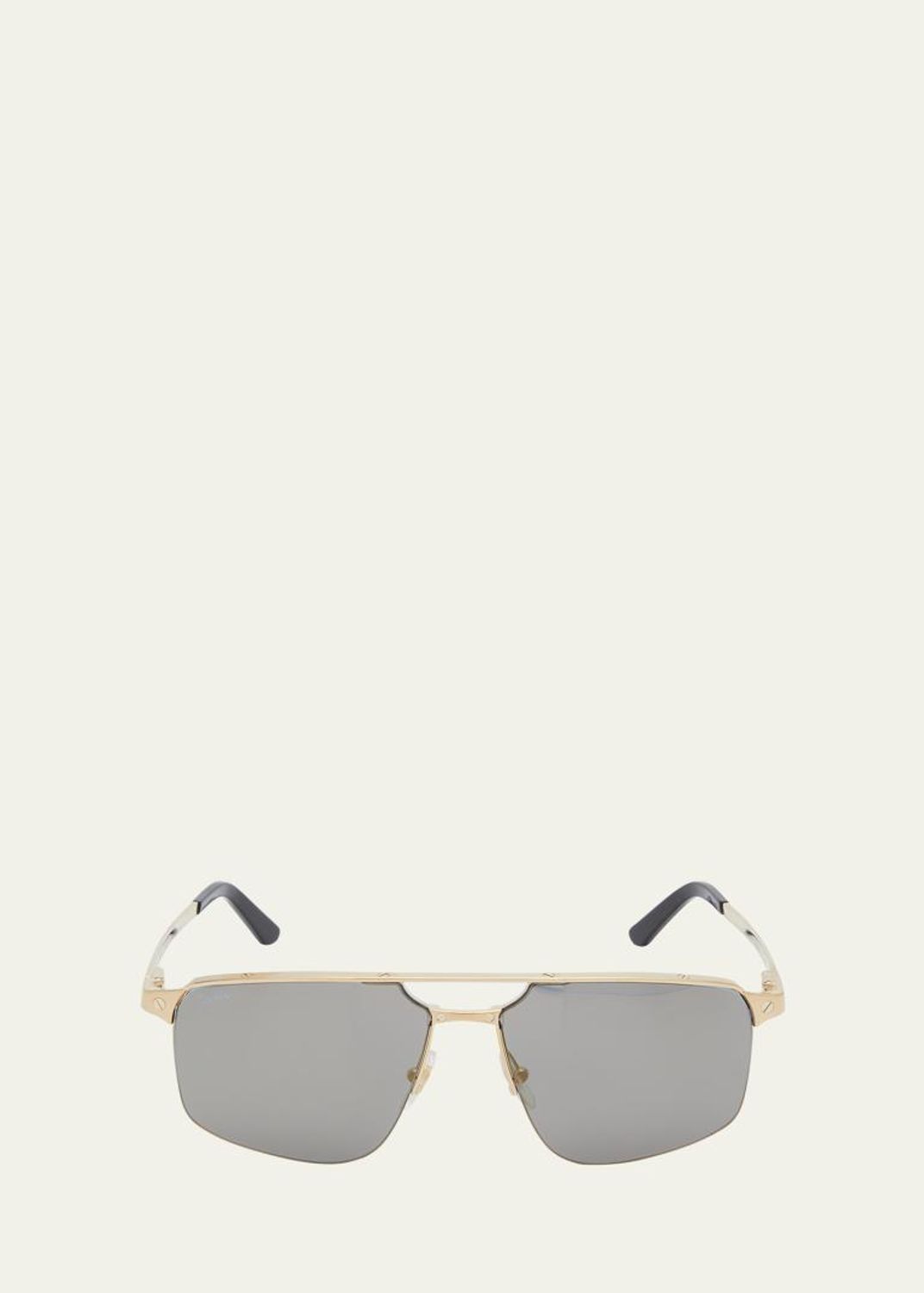 Cartier Men's Rimless Metal Geometric Sunglasses - Bergdorf Goodman