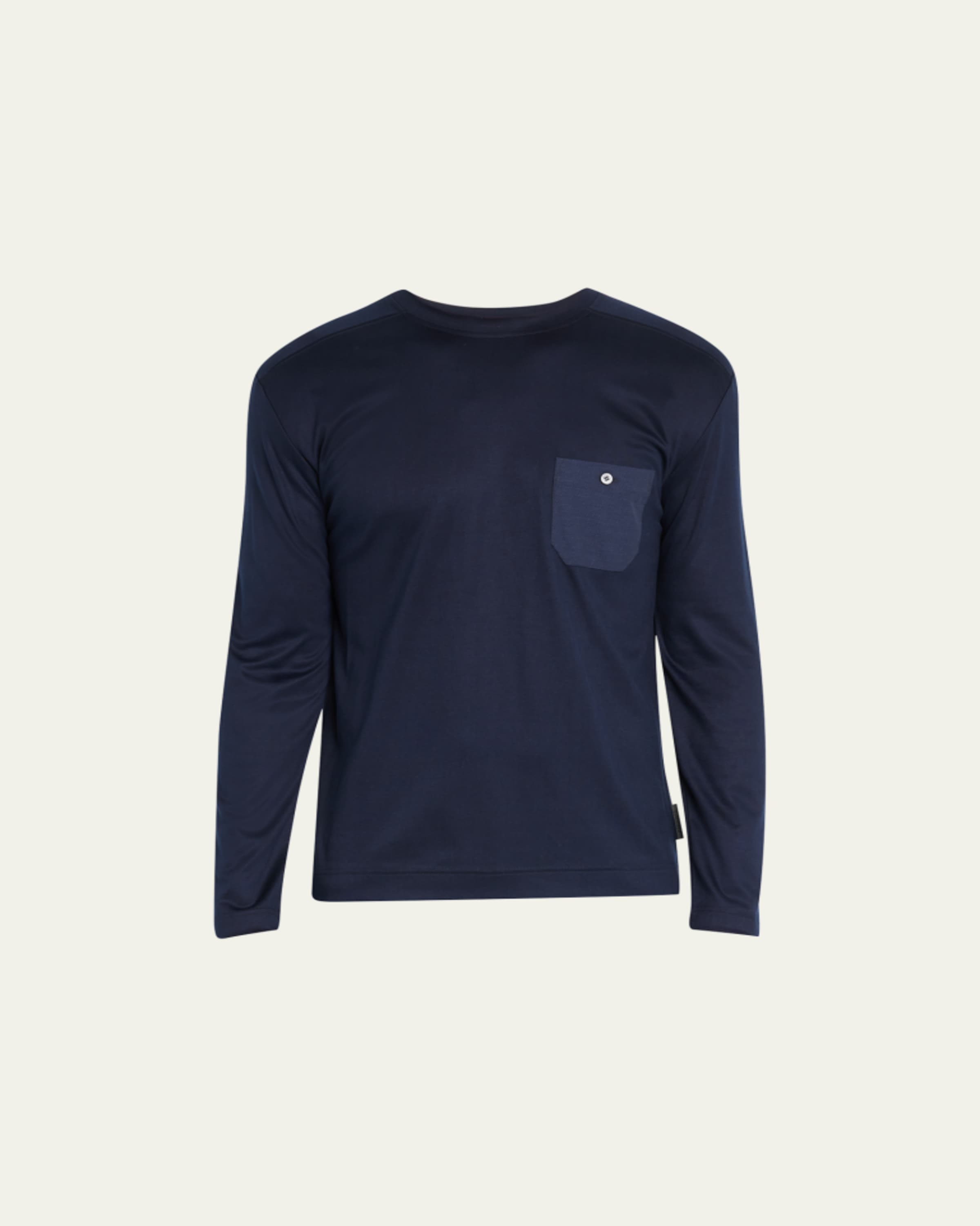 Zimmerli Men's Sea Island V-Neck Cotton T-Shirt - Bergdorf Goodman