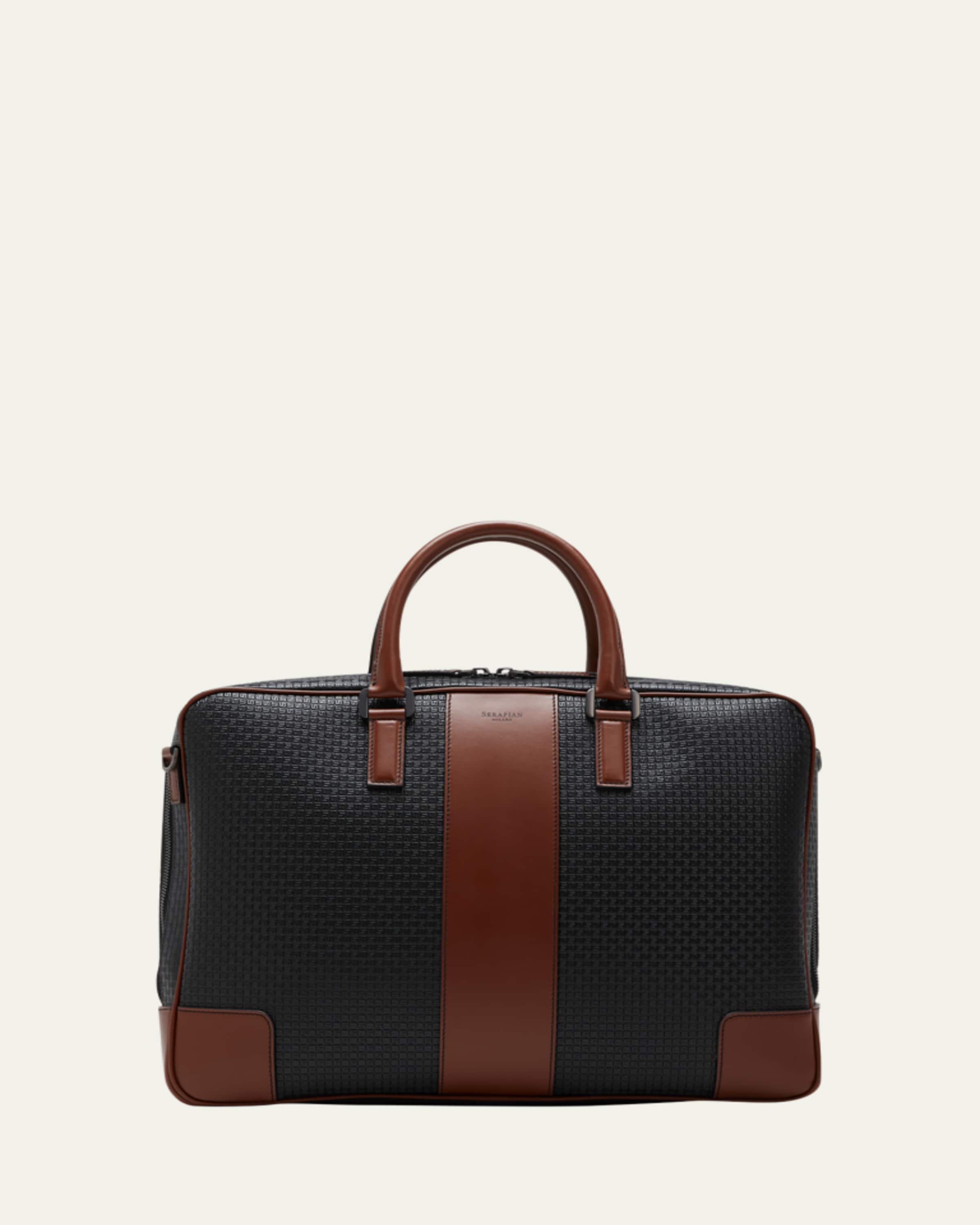 Serapian Men's Cachemire Leather Slim Briefcase - Bergdorf Goodman