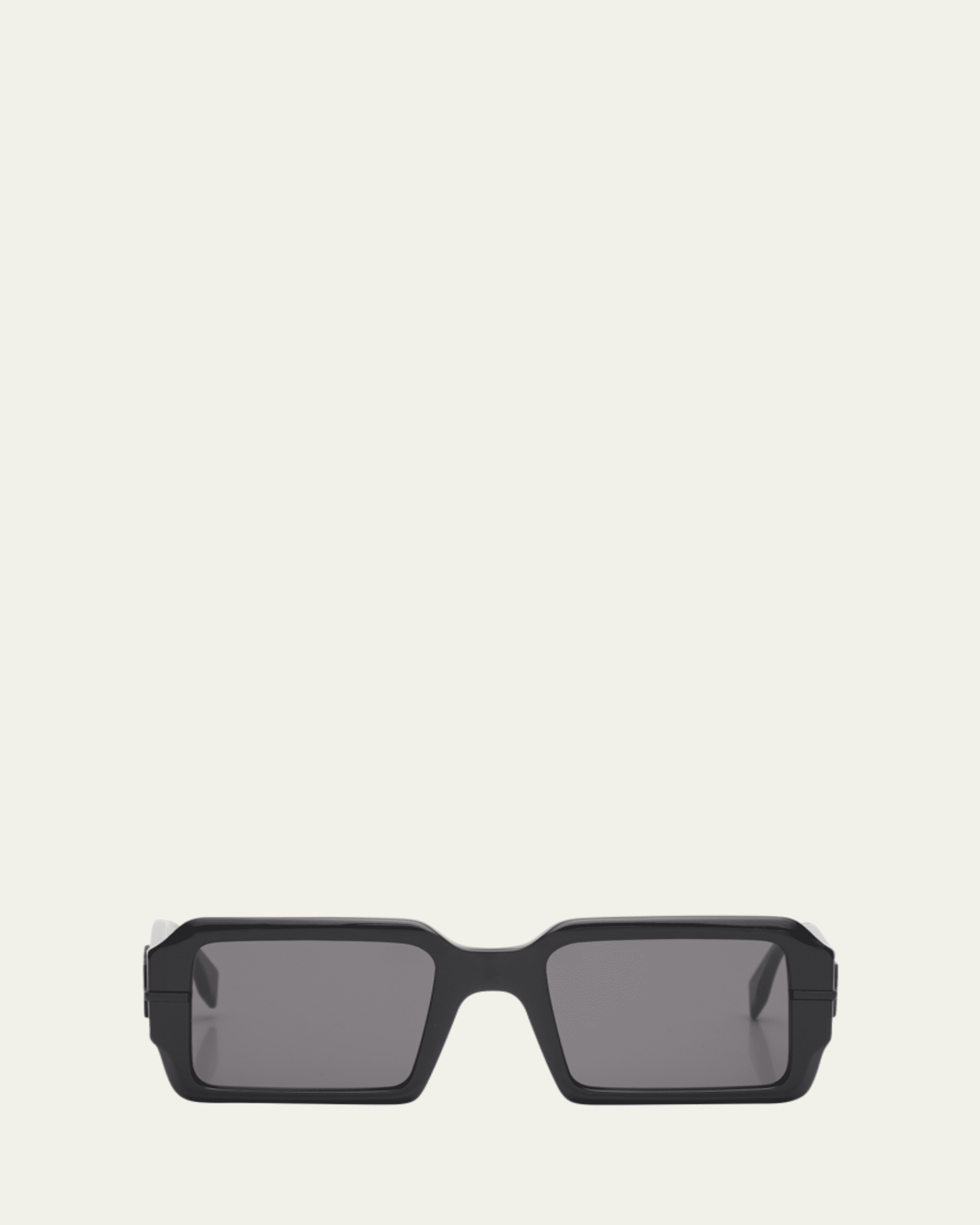 Fendi Oversized Logo Square Acetate & Metal Sunglasses - Bergdorf