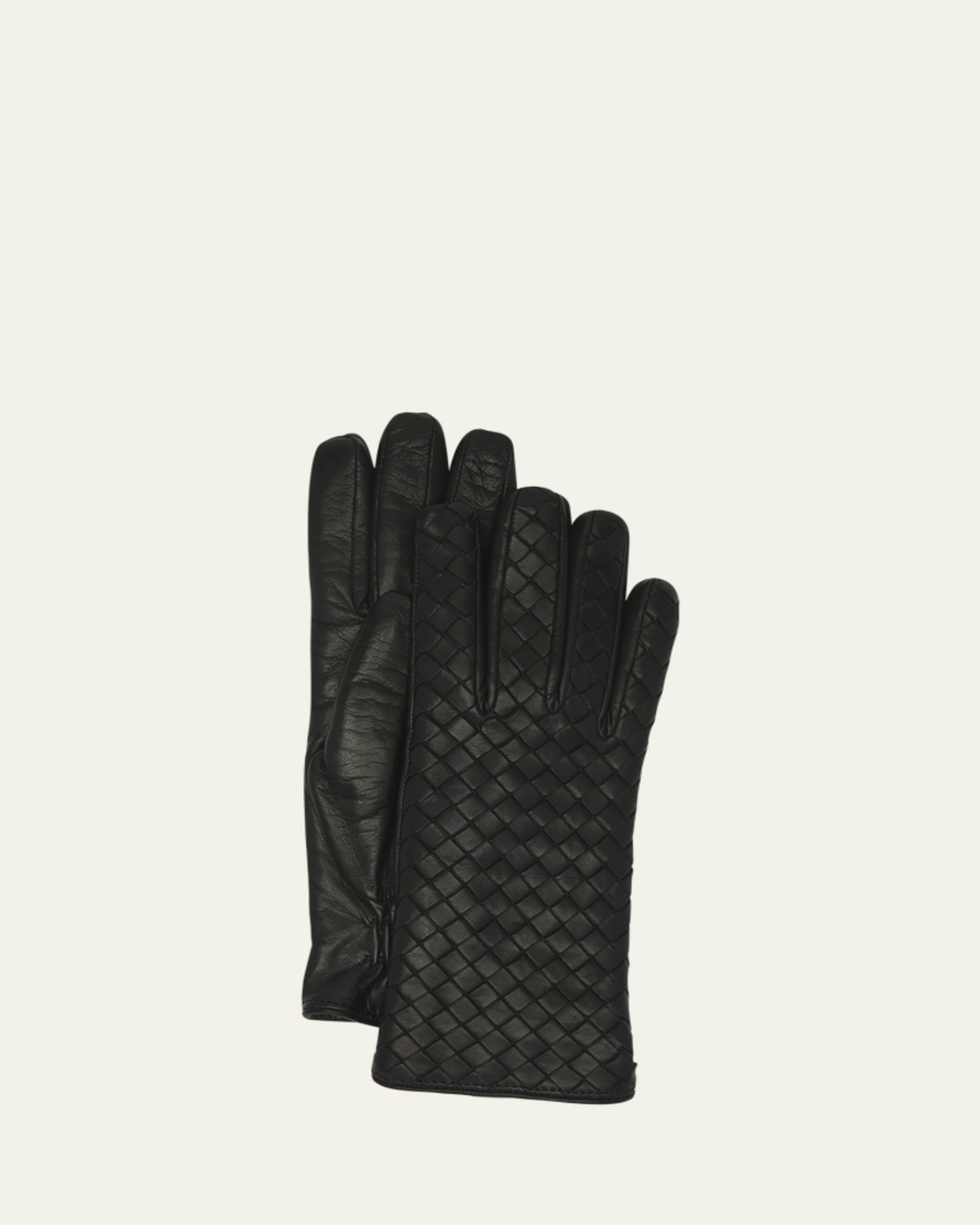 JIL SANDER ジルサンダー レザーグローブ ブラック 7.5 Jil Sander Patent Leather Zip Gloves - Bergdorf Goodman