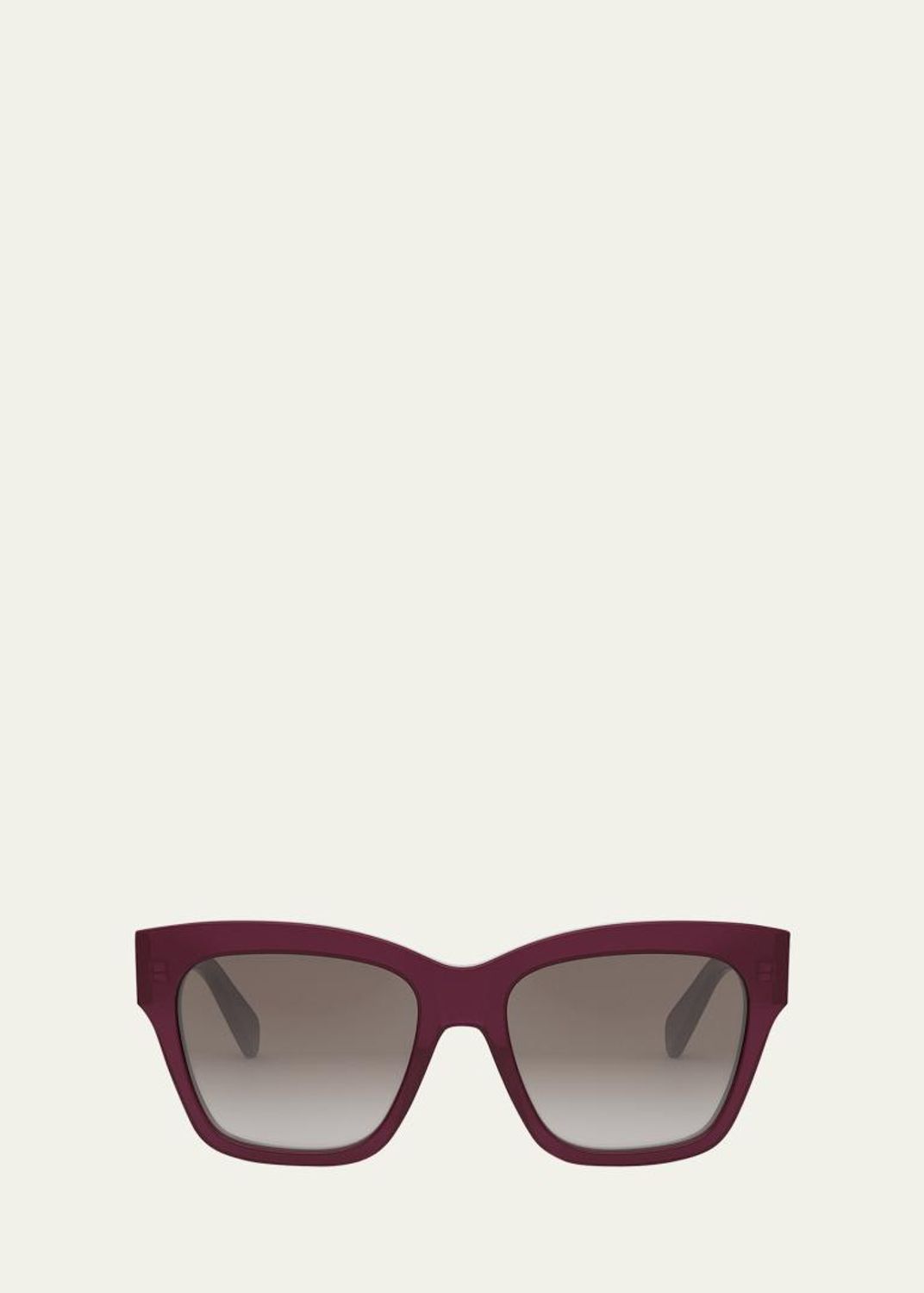 Celine Burgundy Cat-Eye Sunglasses with Gradient Lenses Celine - square, bold, burgundy! main image 4