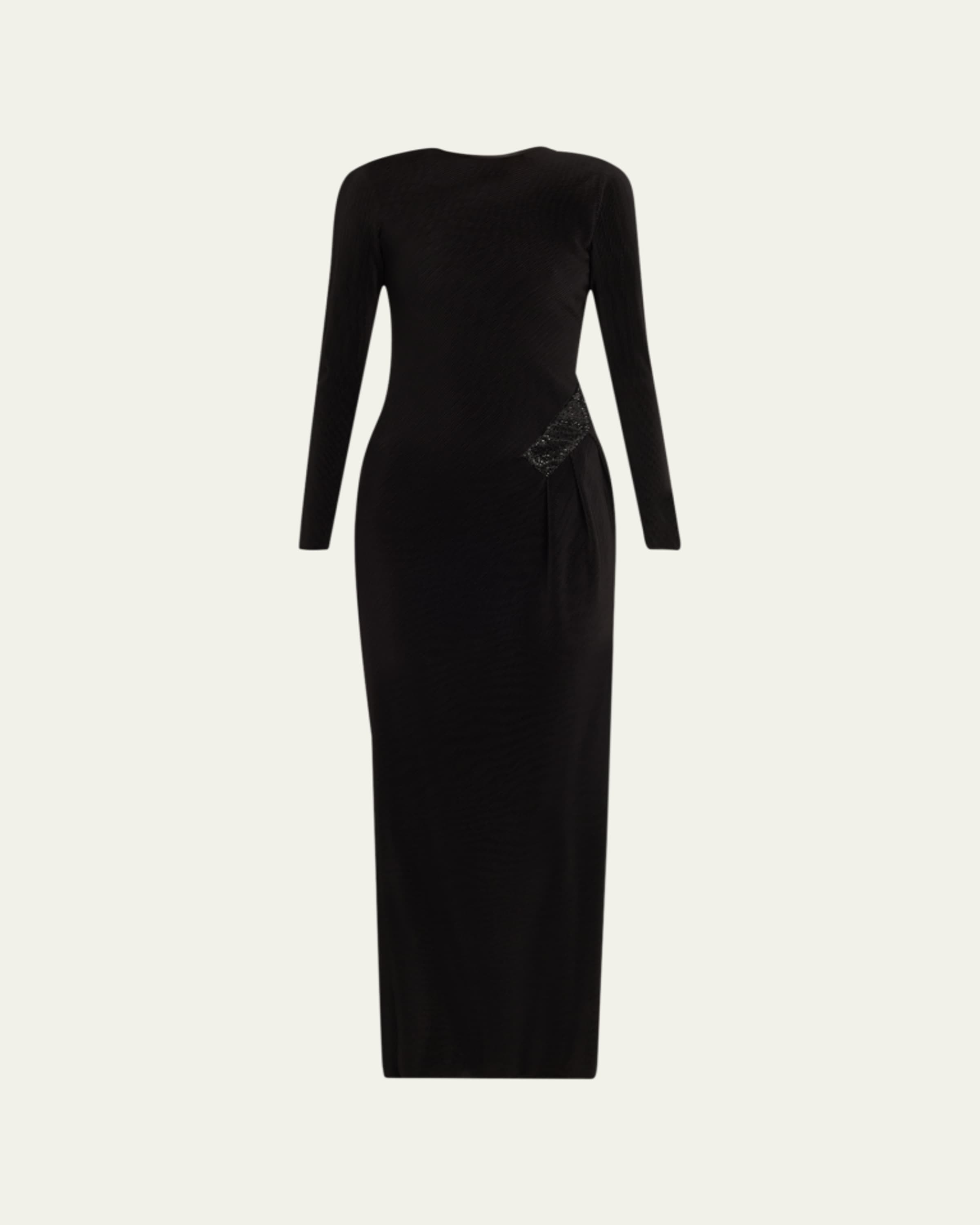 giorgio armani silk cady long dress Giorgio Armani
