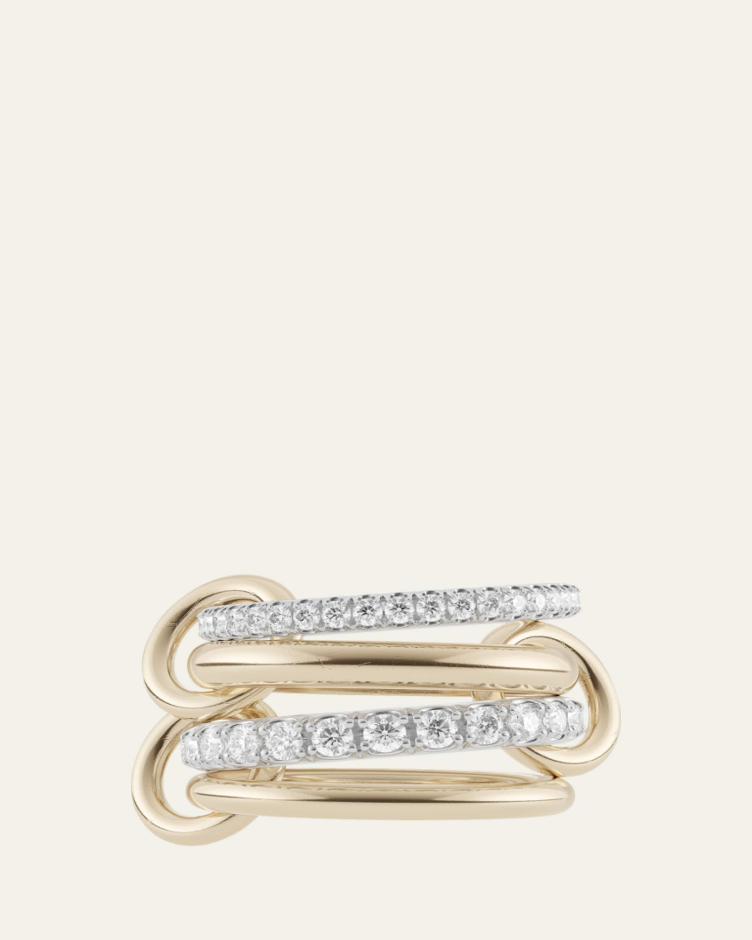 Spinelli Kilcollin Solarium SY Three Link Ring in Sterling Silver