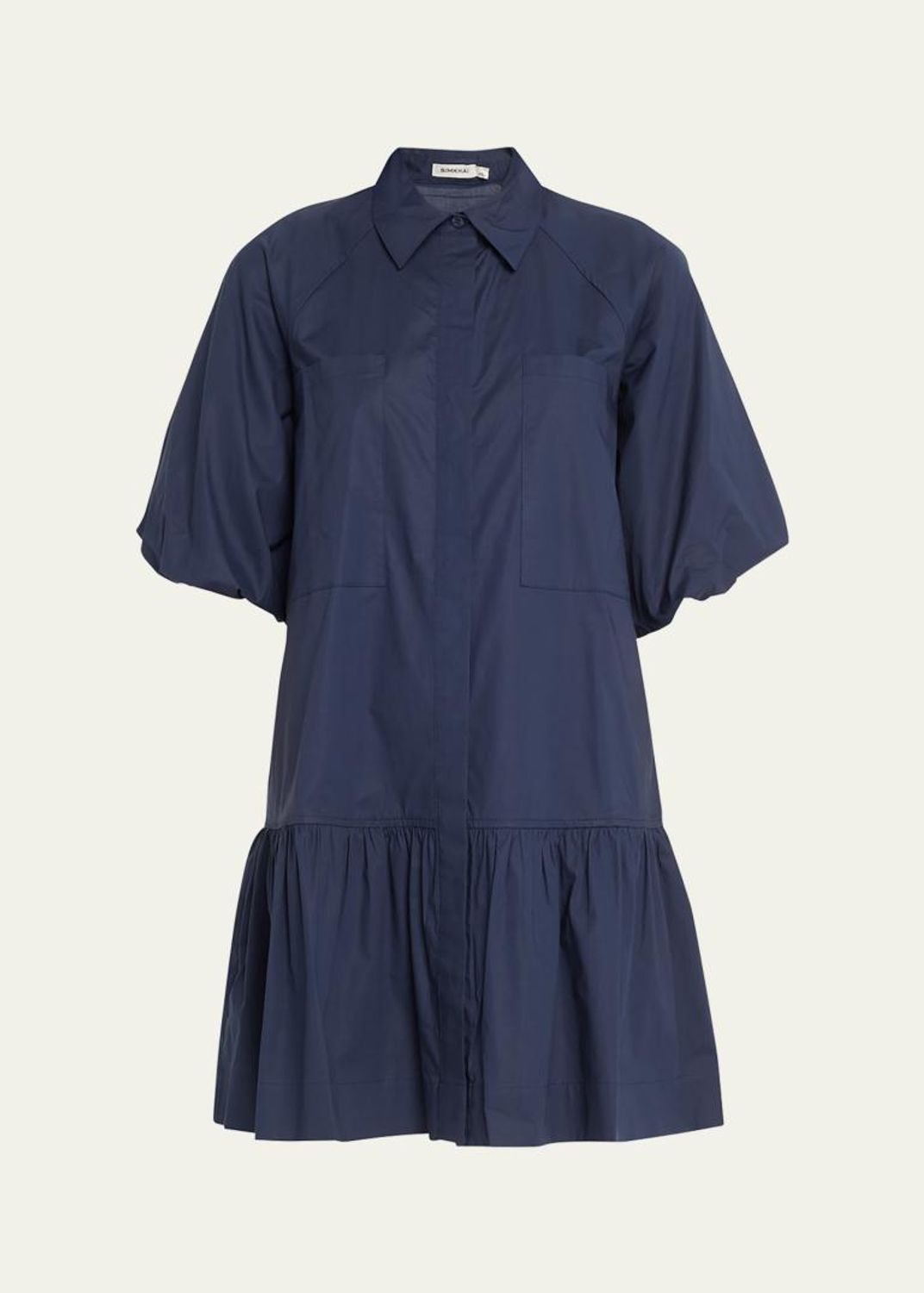 SIMKHAI Cris Short-Sleeve Shirtdress - Bergdorf Goodman