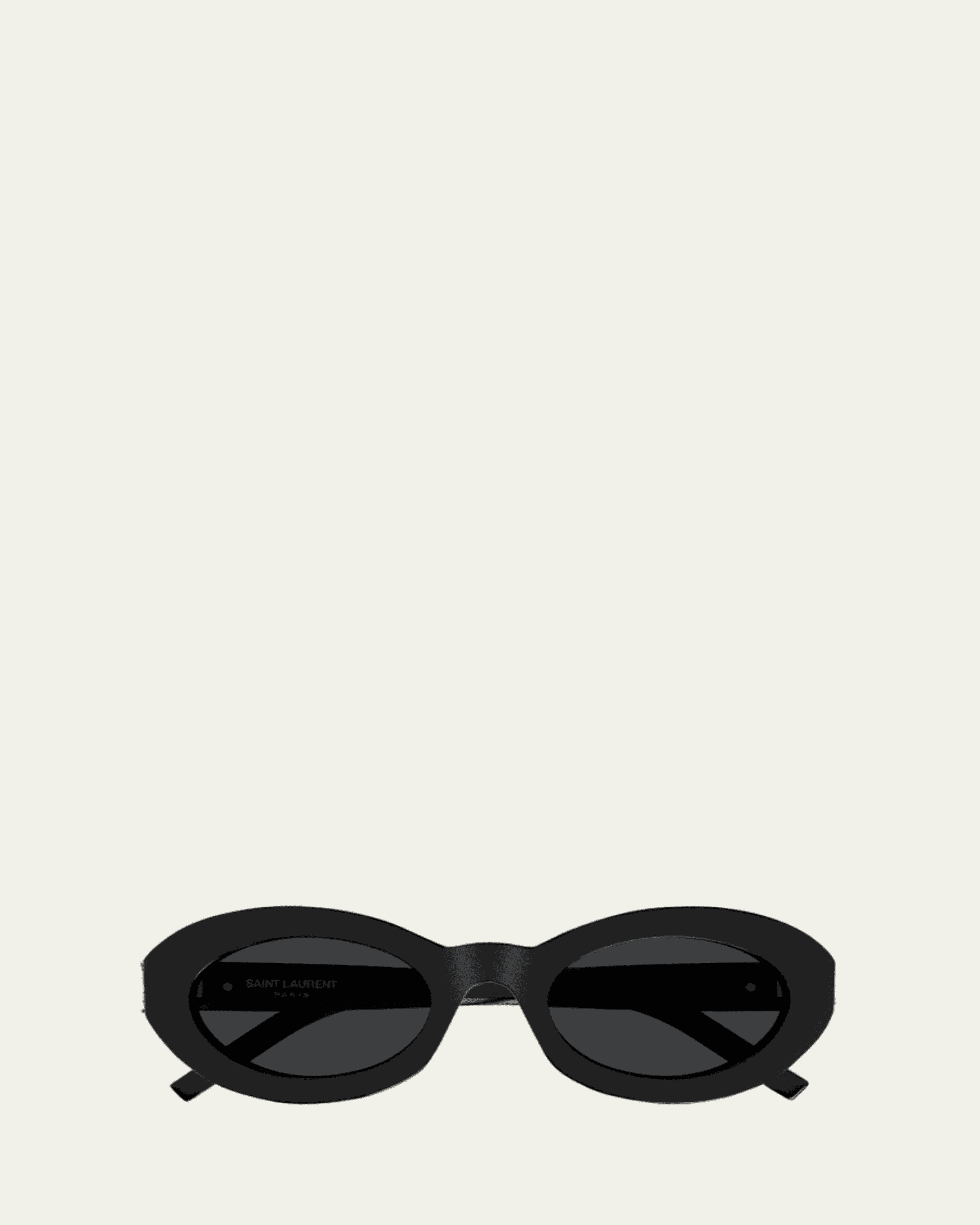 Saint Laurent 51mm Acetate Oval Sunglasses - Bergdorf Goodman