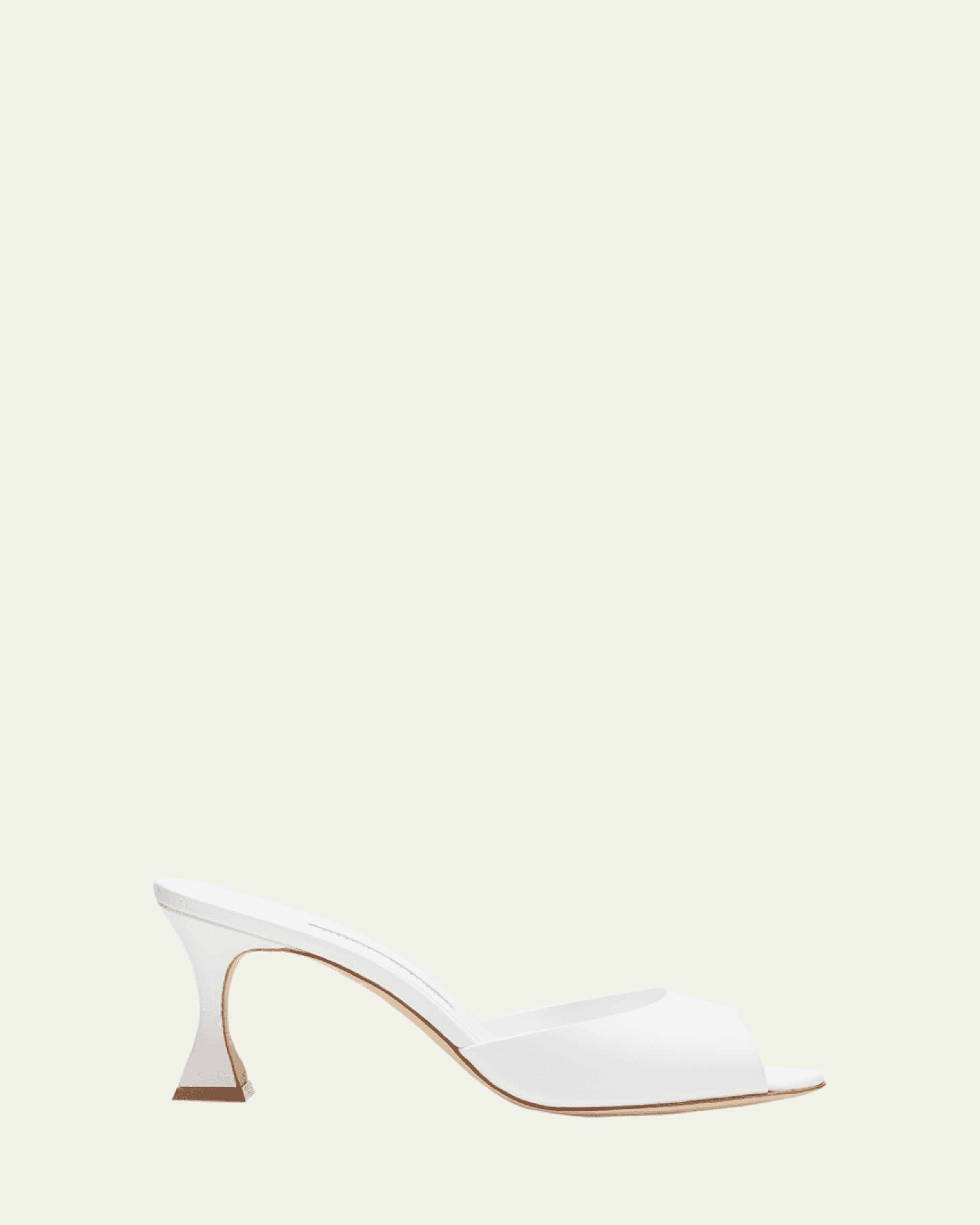 Manolo Blahnik Strappy Metallic Leather Slide Sandals - Bergdorf