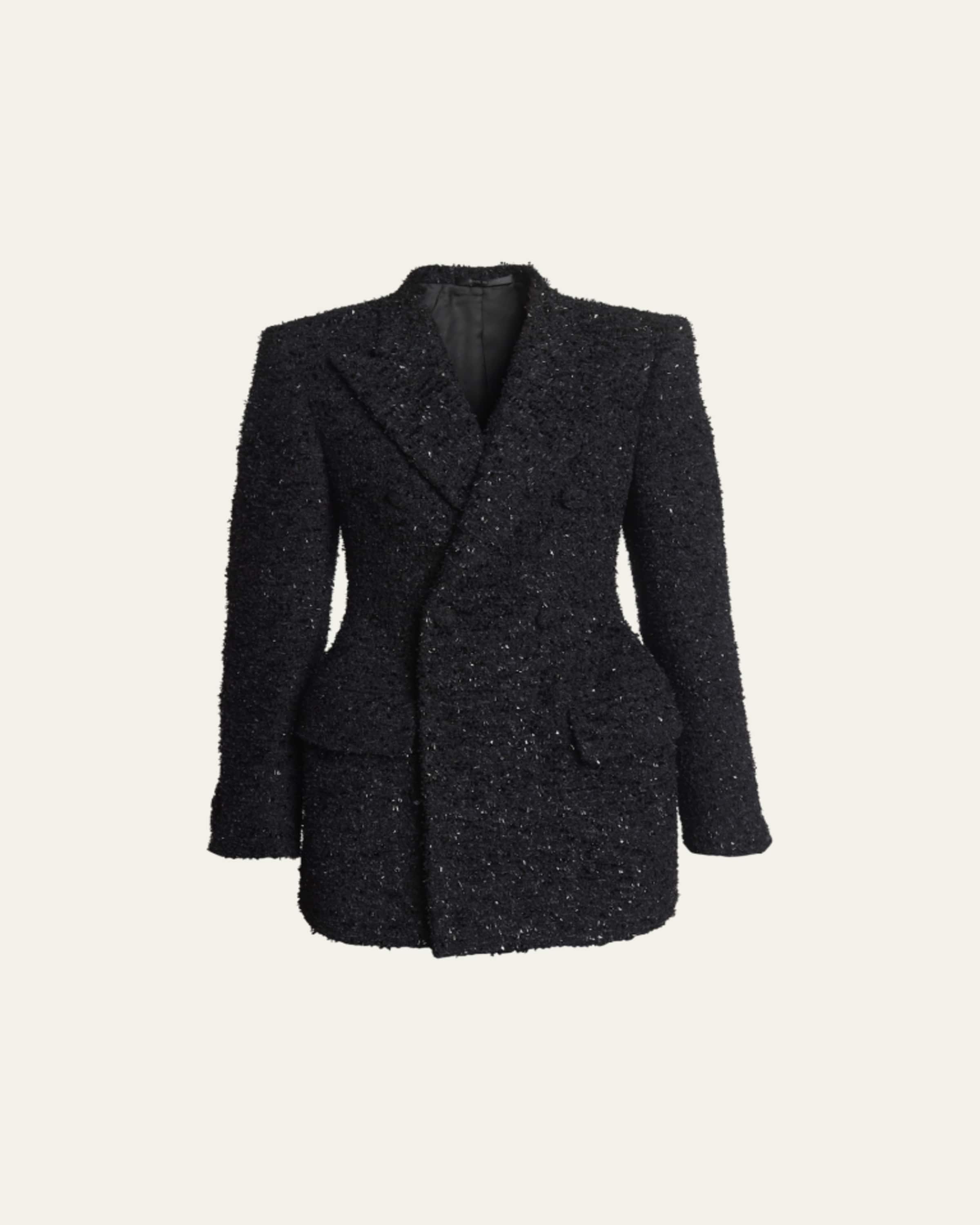 Balenciaga Check Wrap Tailored Jacket - Bergdorf Goodman
