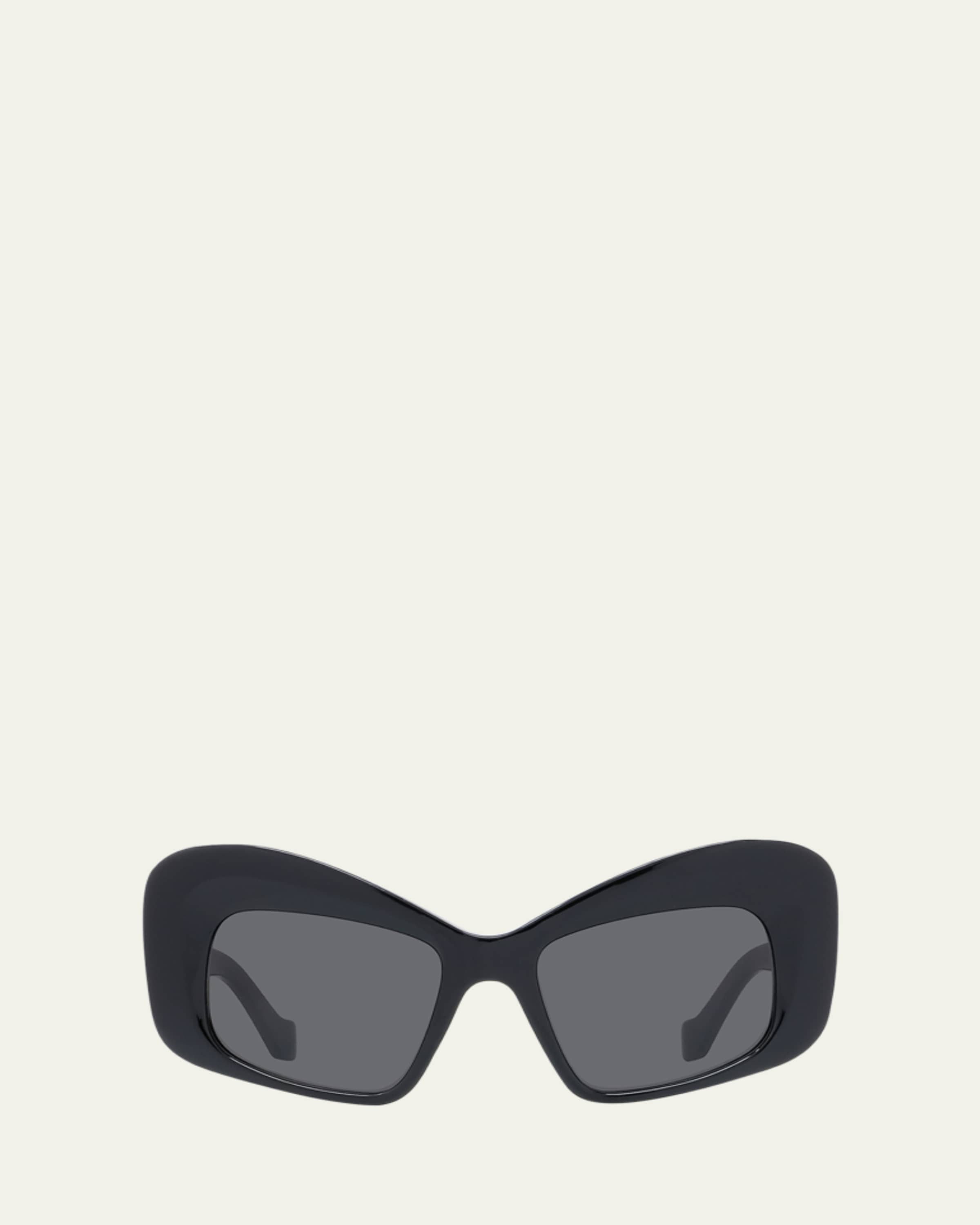 Loewe Anagram Acetate Square Sunglasses - Bergdorf Goodman
