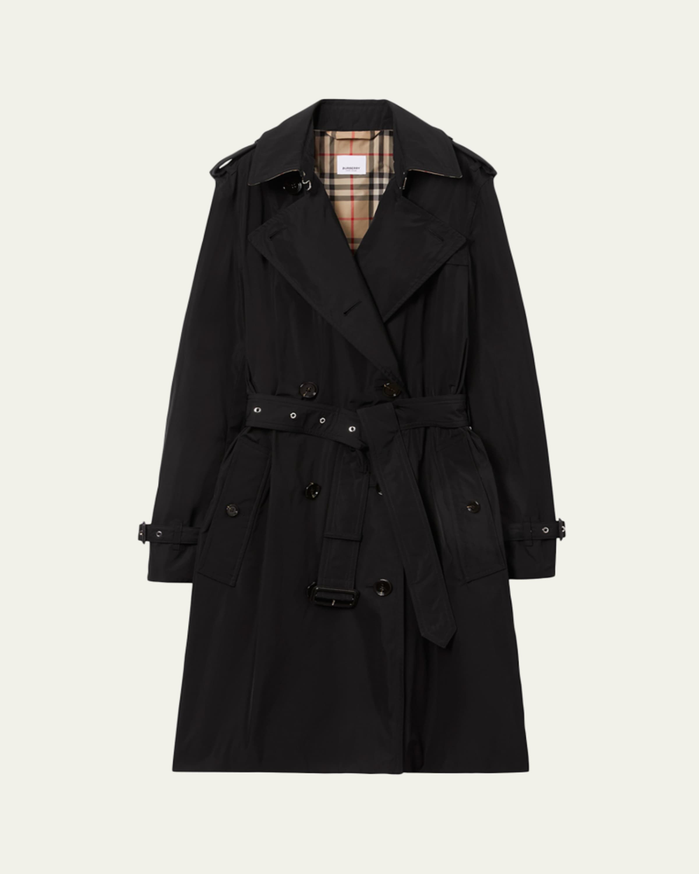 Burberry Kensington Organic Belted Double-Breasted Trench Coat