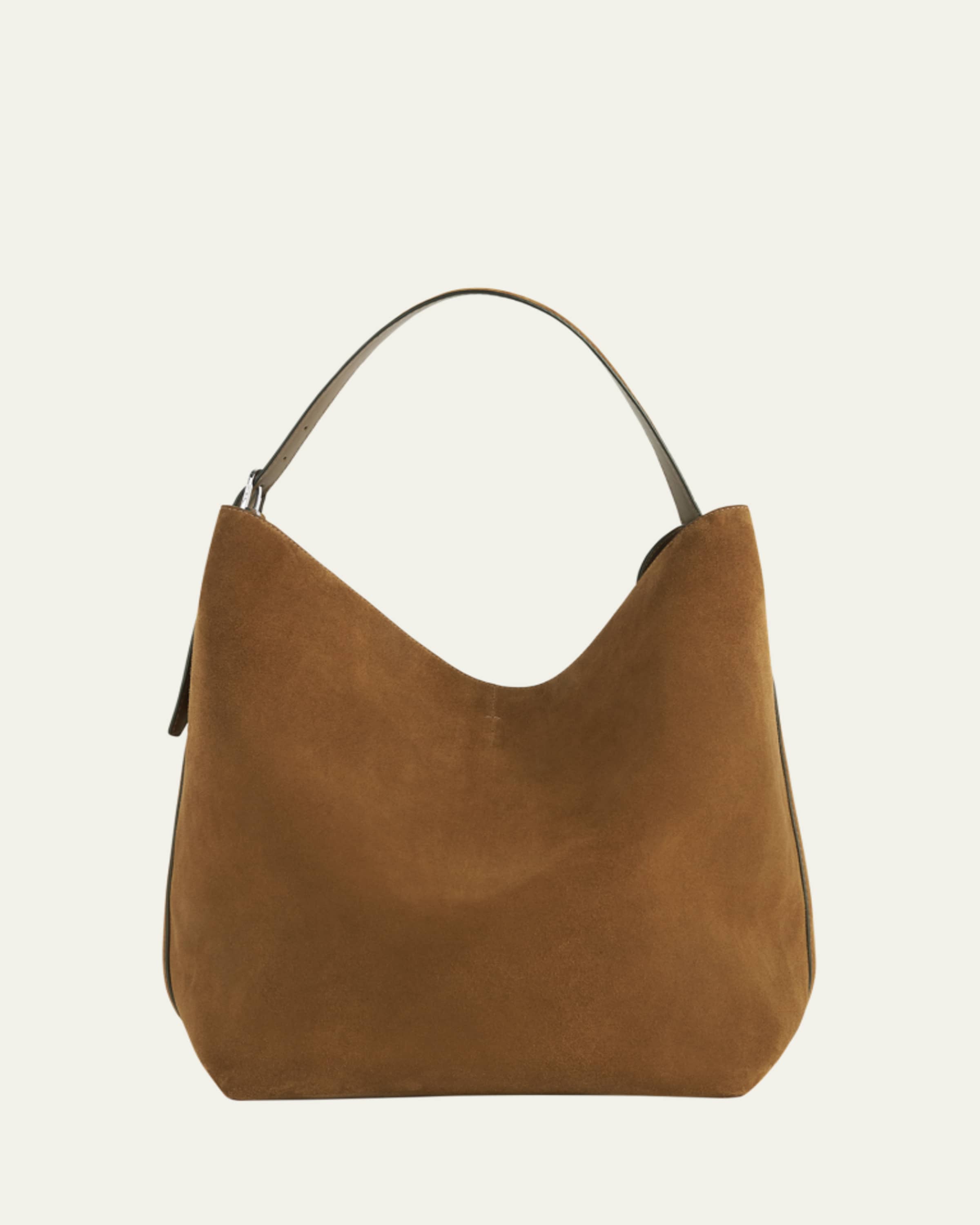 Toteme Belted Tote Bag in Suede - Bergdorf Goodman
