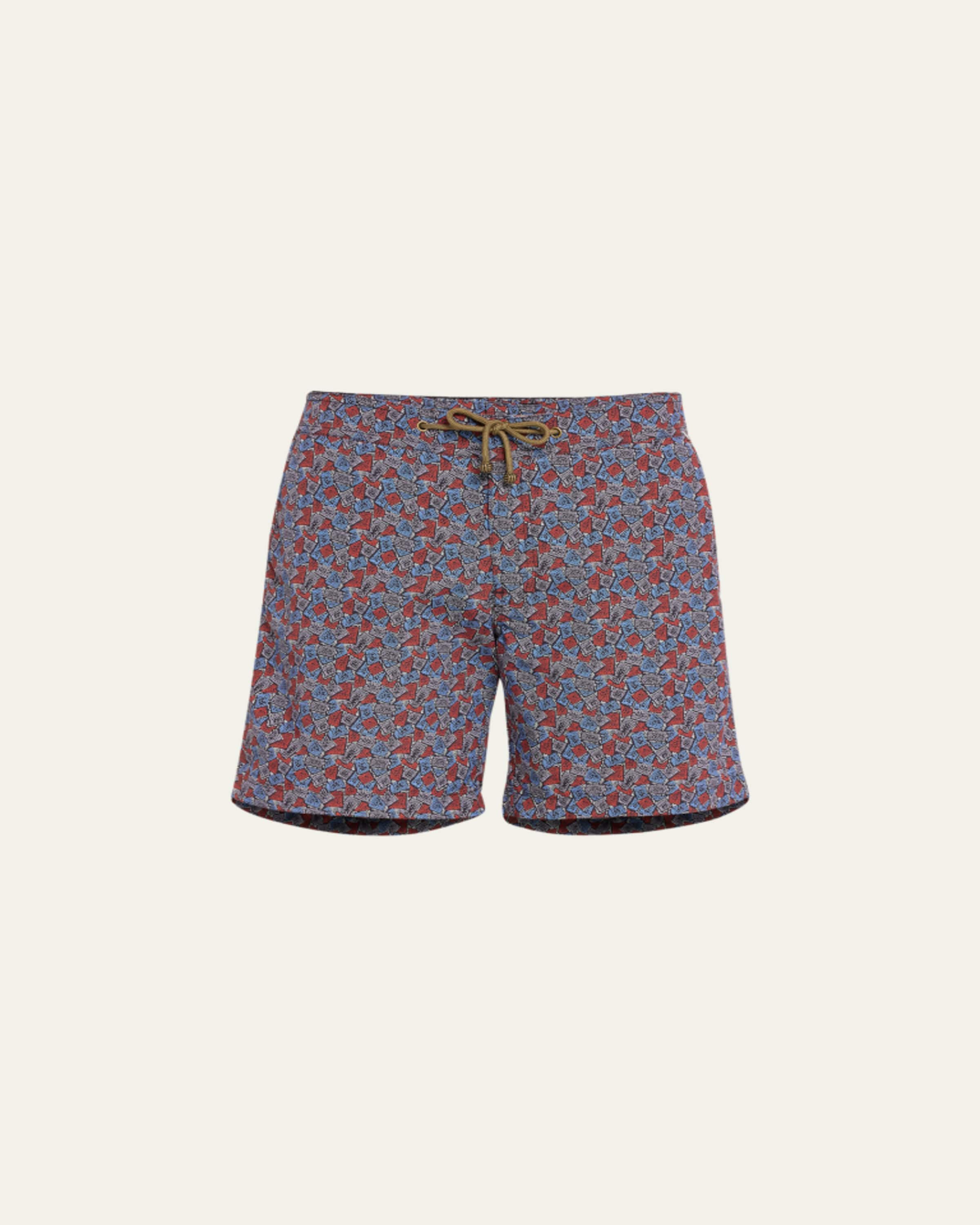 Charvet X Thorsun Men's Shagreen Swim Shorts - Bergdorf Goodman