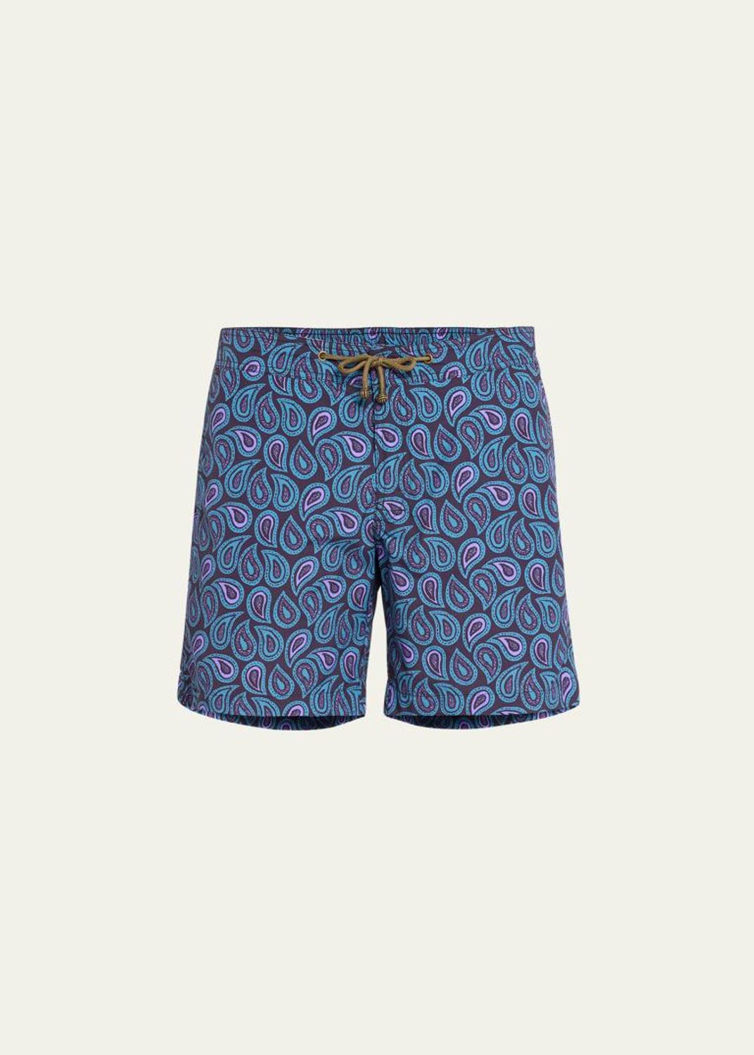 Charvet X Thorsun Men's Large Paisley Swim Shorts - Bergdorf Goodman