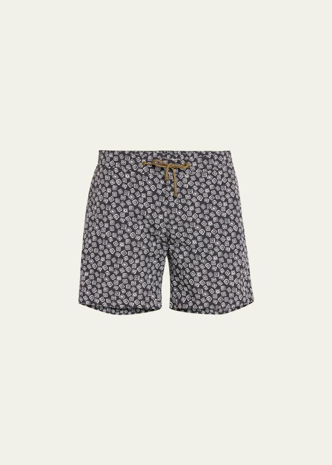Charvet X Thorsun Men's Shagreen Swim Shorts - Bergdorf Goodman