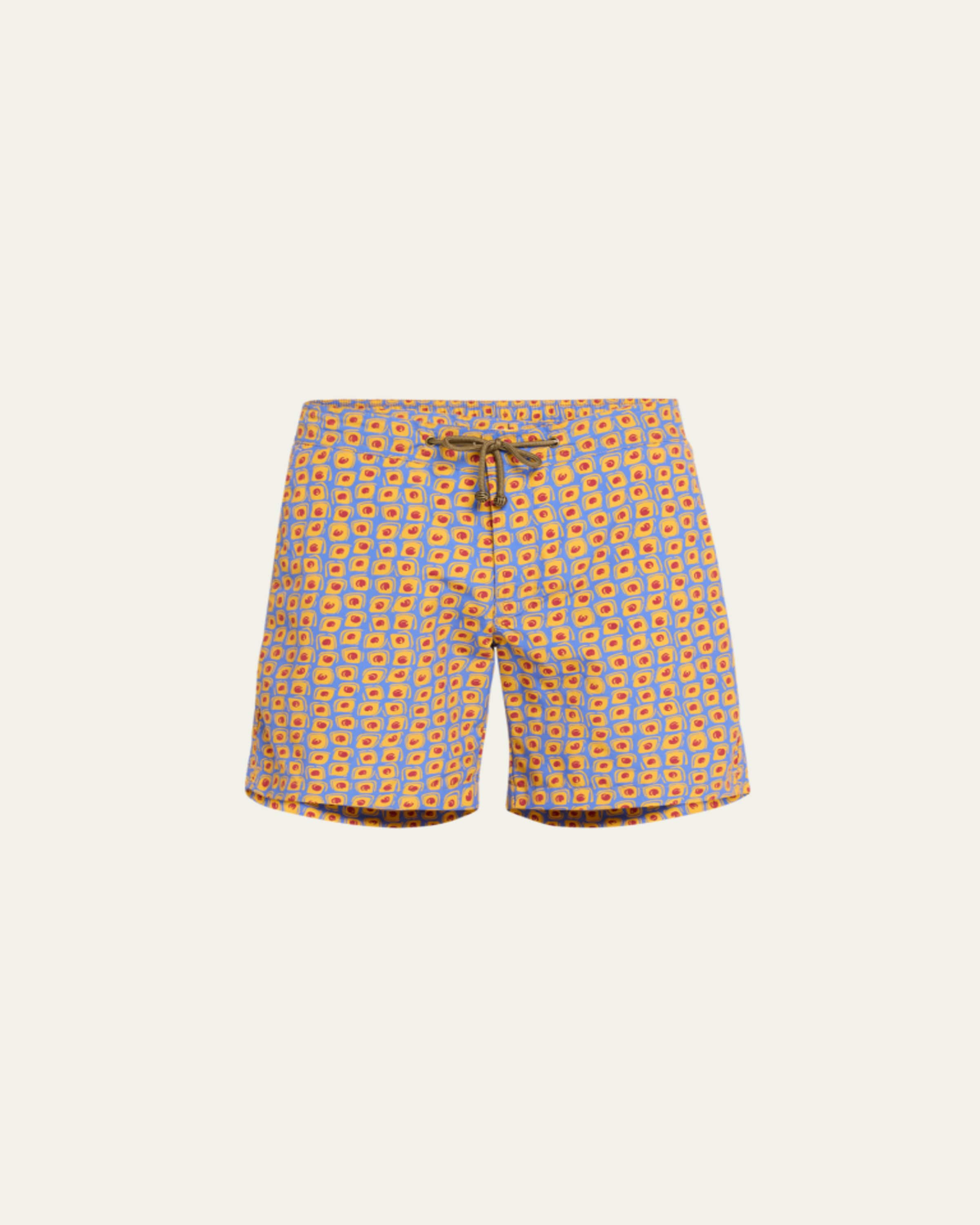 Charvet X Thorsun Men's Large Paisley Swim Shorts - Bergdorf Goodman