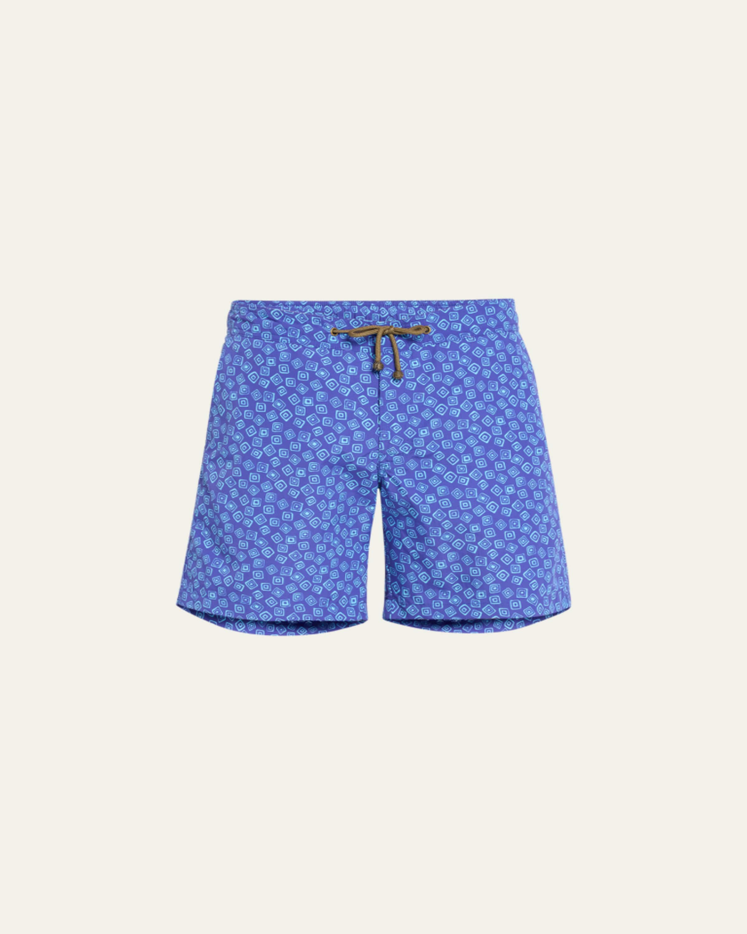 Charvet X Thorsun Men's Floating Squares Swim Shorts - Bergdorf