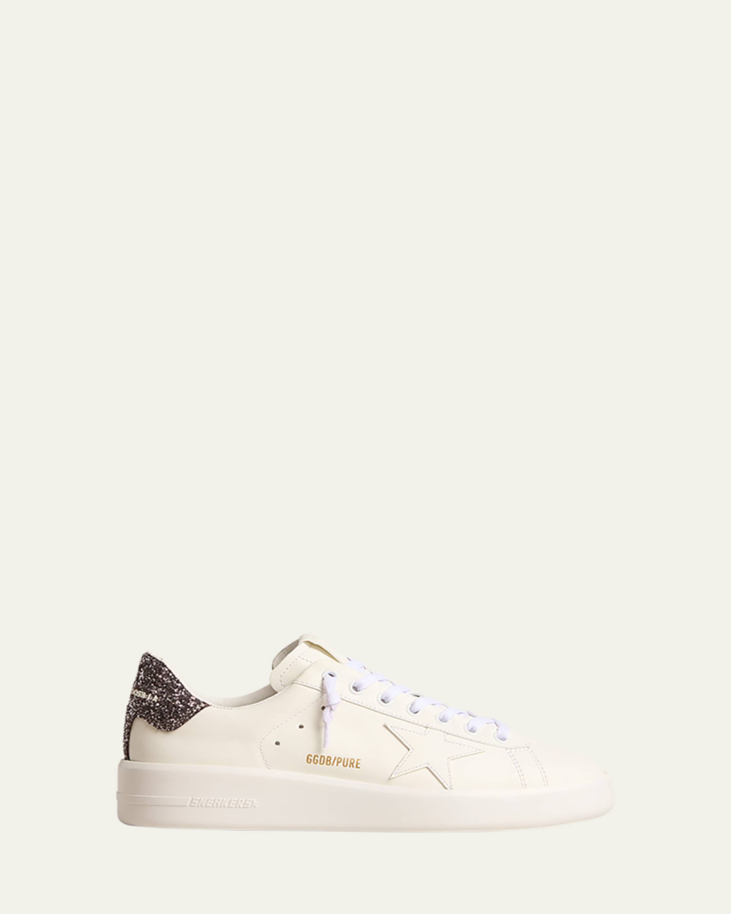 Golden Goose Lightstar Net Mixed Leather Runner Sneakers