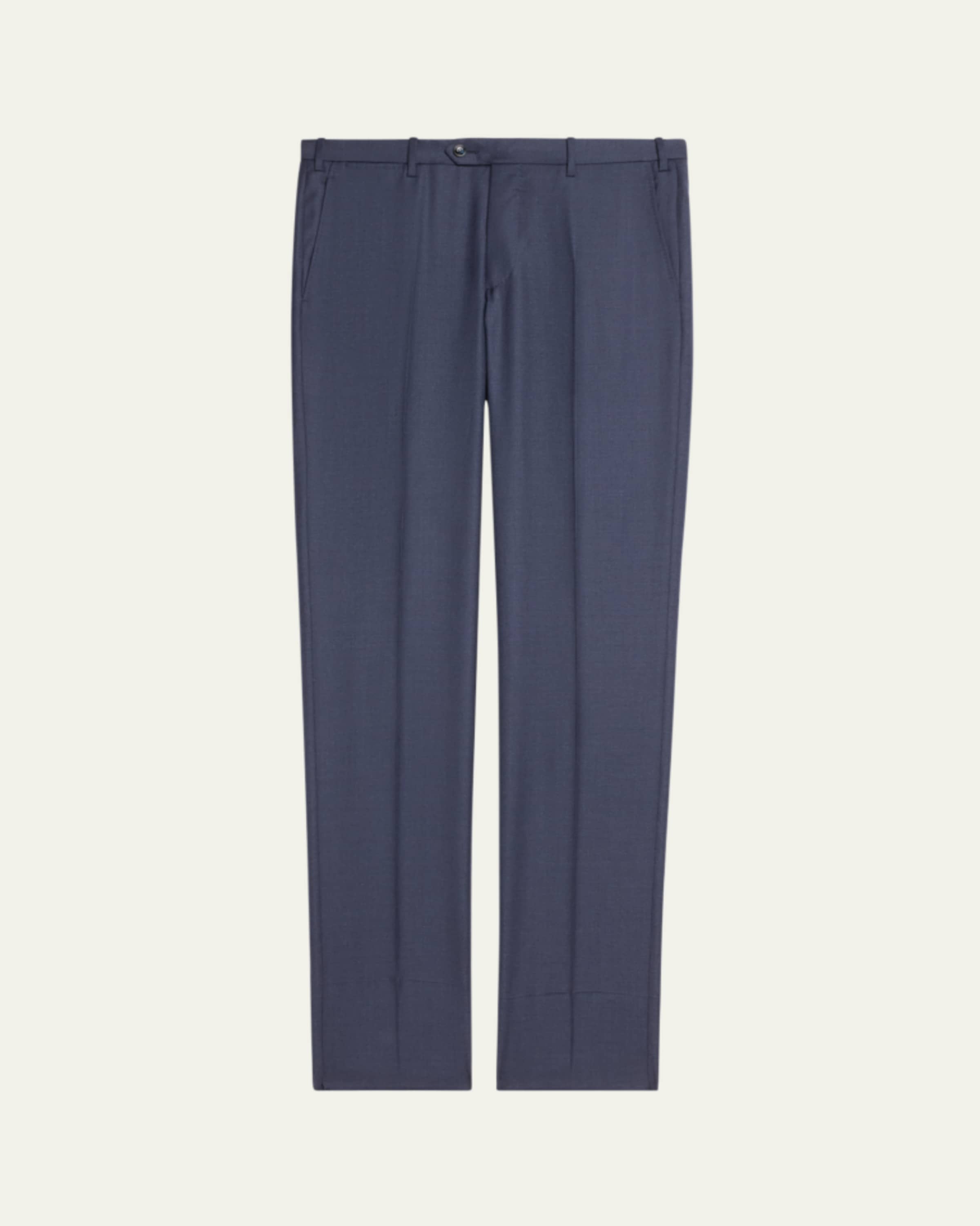 Giorgio Armani Men's Loose-Fit Seersucker Pants - Bergdorf Goodman