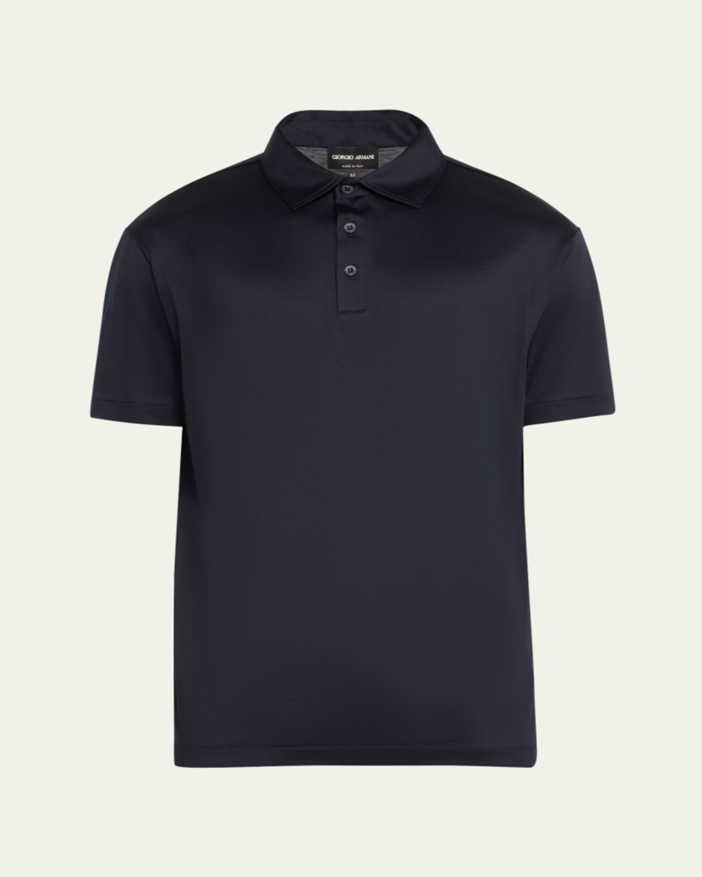 Giorgio Armani Men's Tipped Polo Shirt - Bergdorf Goodman