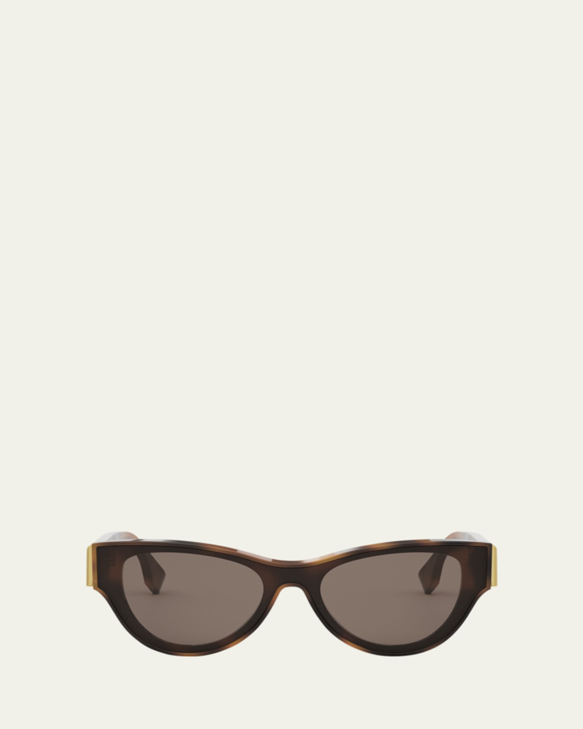 Fendi FF Diamond Logo Acetate Cat-Eye Sunglasses - Bergdorf Goodman