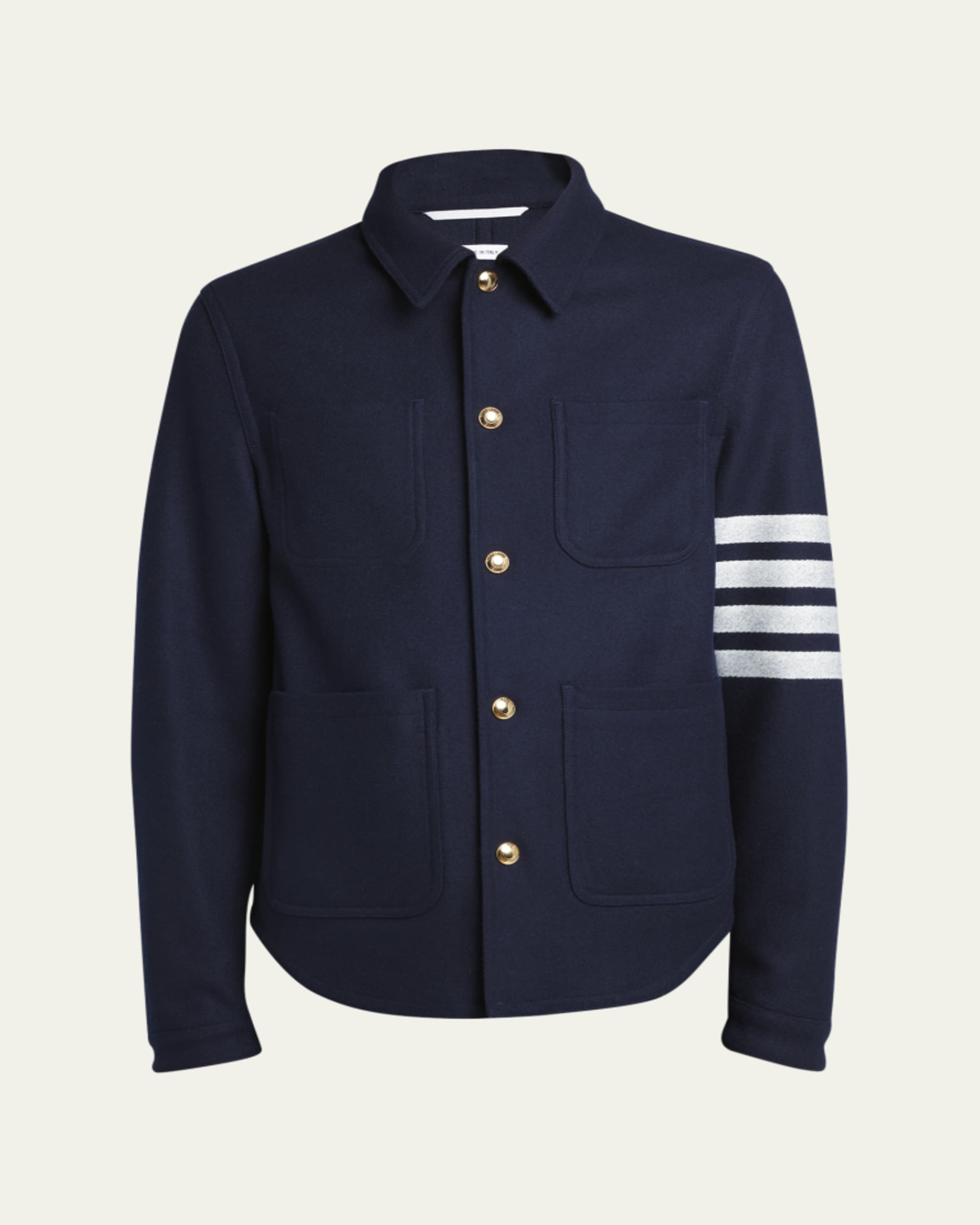 SAVAS Men's Denham Leather Trucker Jacket - Bergdorf Goodman