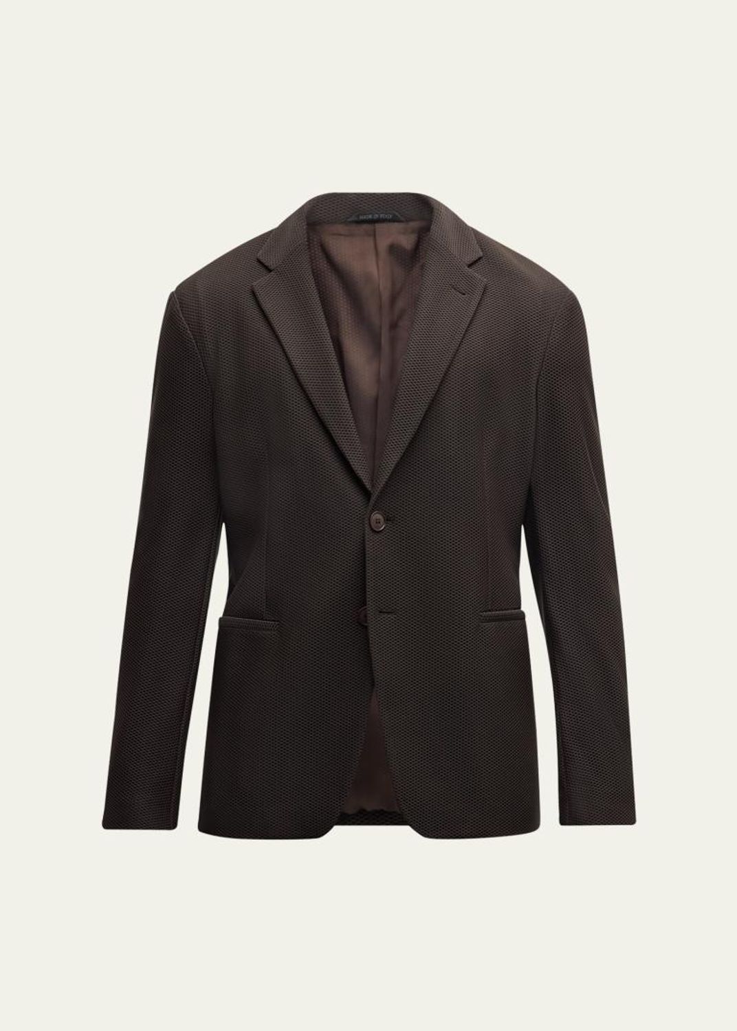 GIORGIO ARMANIジョルジオアルマーニ モールスキン ソフト 48 Giorgio Armani Men's Single-Breasted Rice Stitch Sport Coat