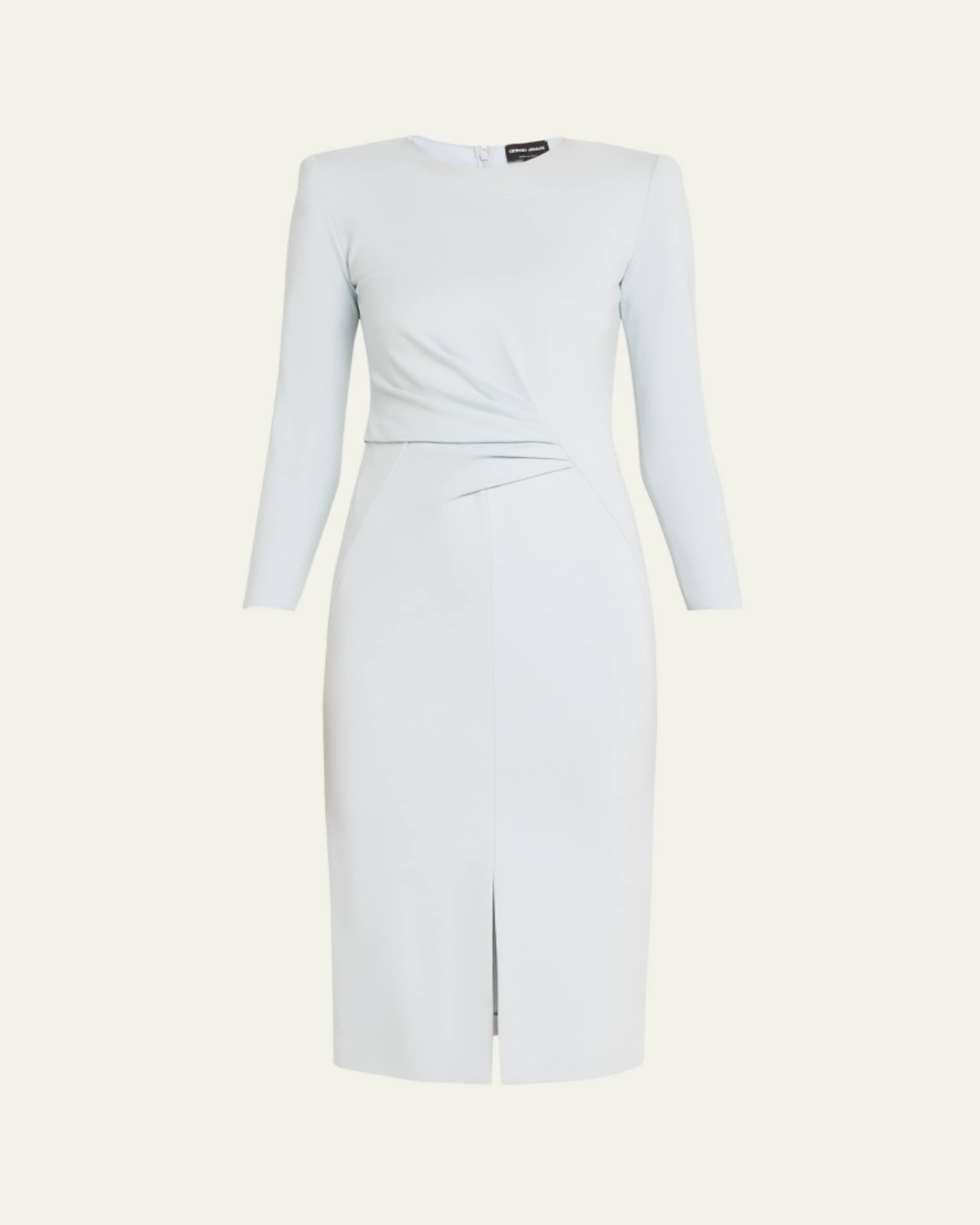 giorgio armani tab front jersey dress Giorgio Armani