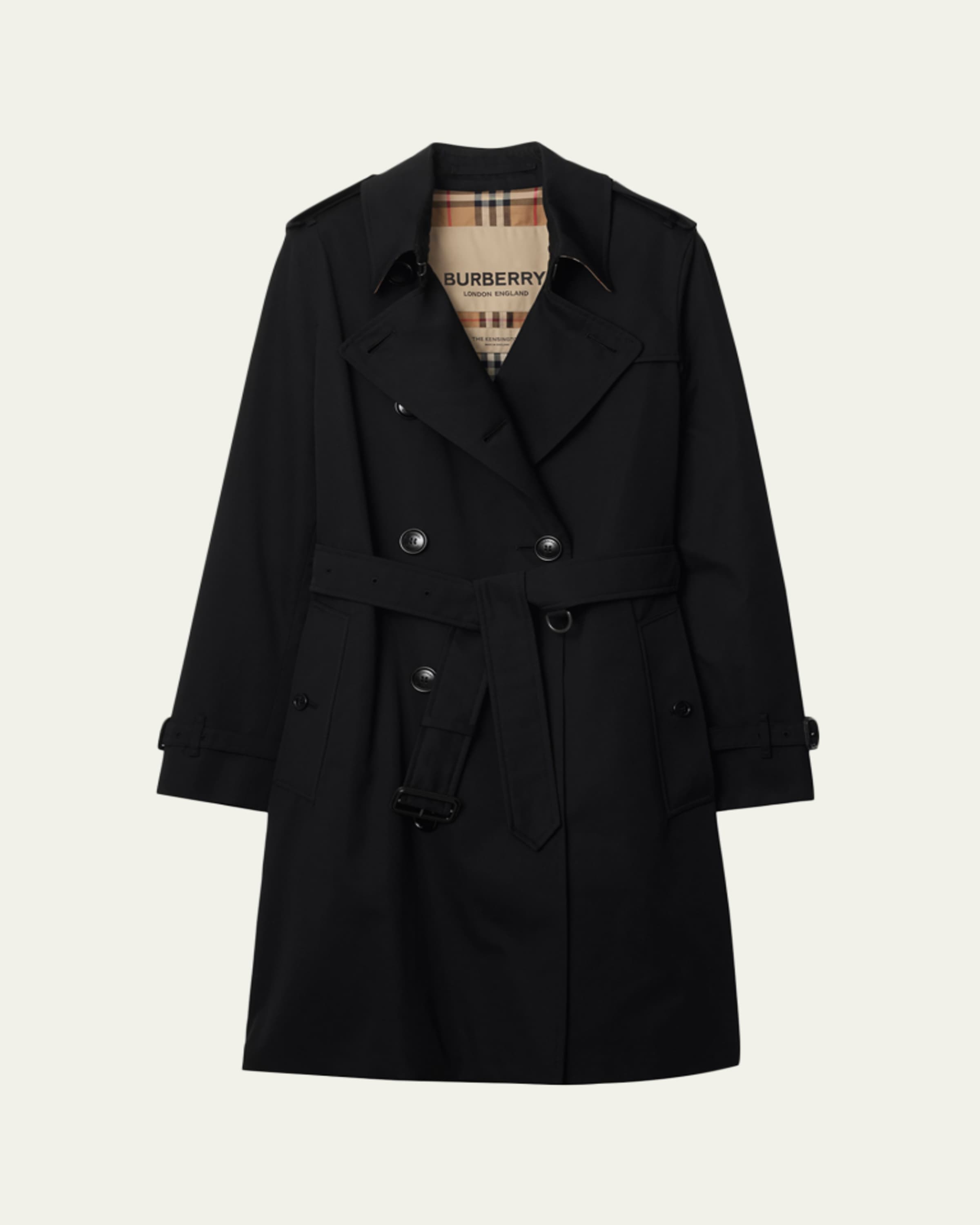 Burberry Kensington Organic Belted Double-Breasted Trench Coat