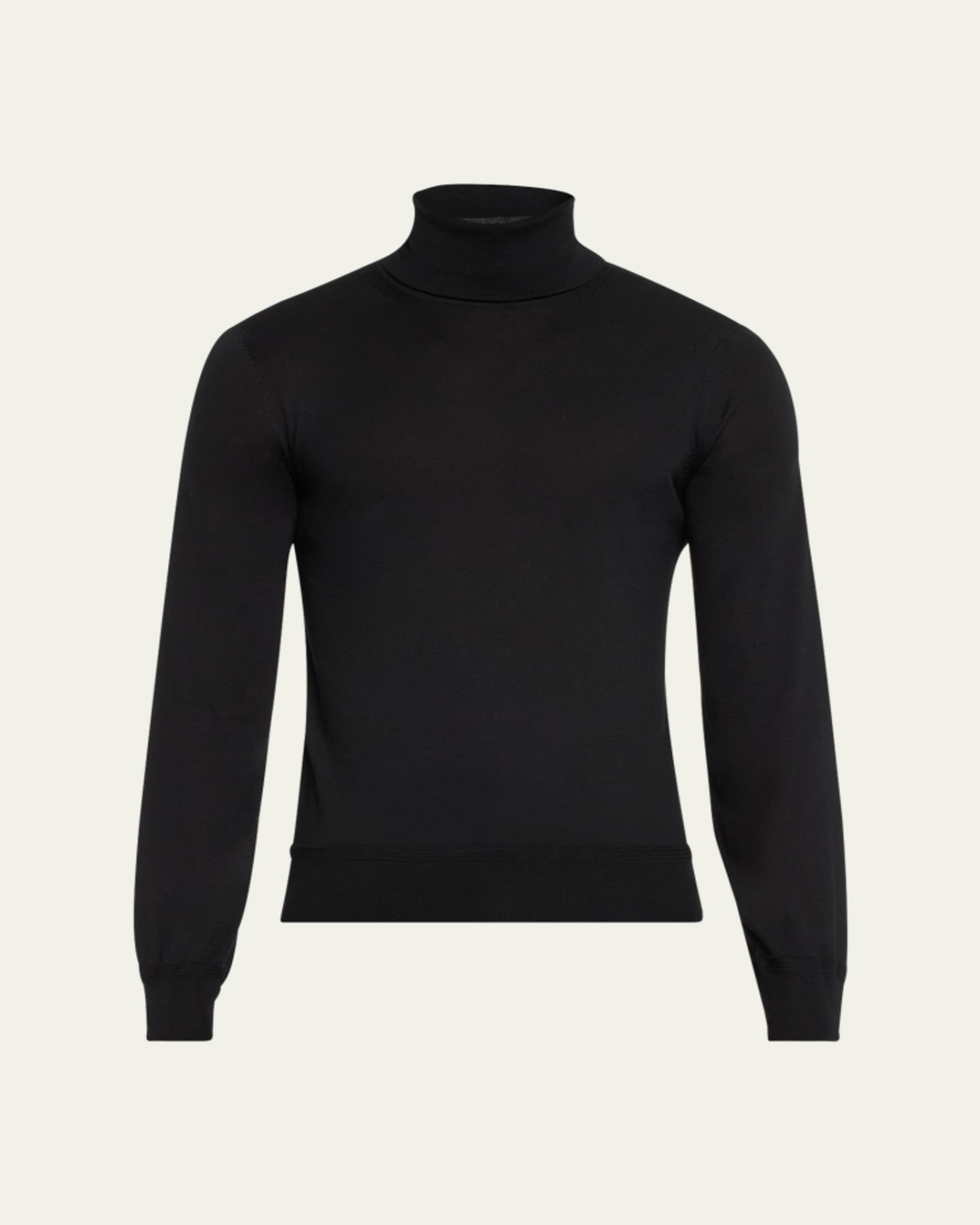 ZEGNA Men's Casheta Cashmere-Silk Turtleneck Sweater - Bergdorf