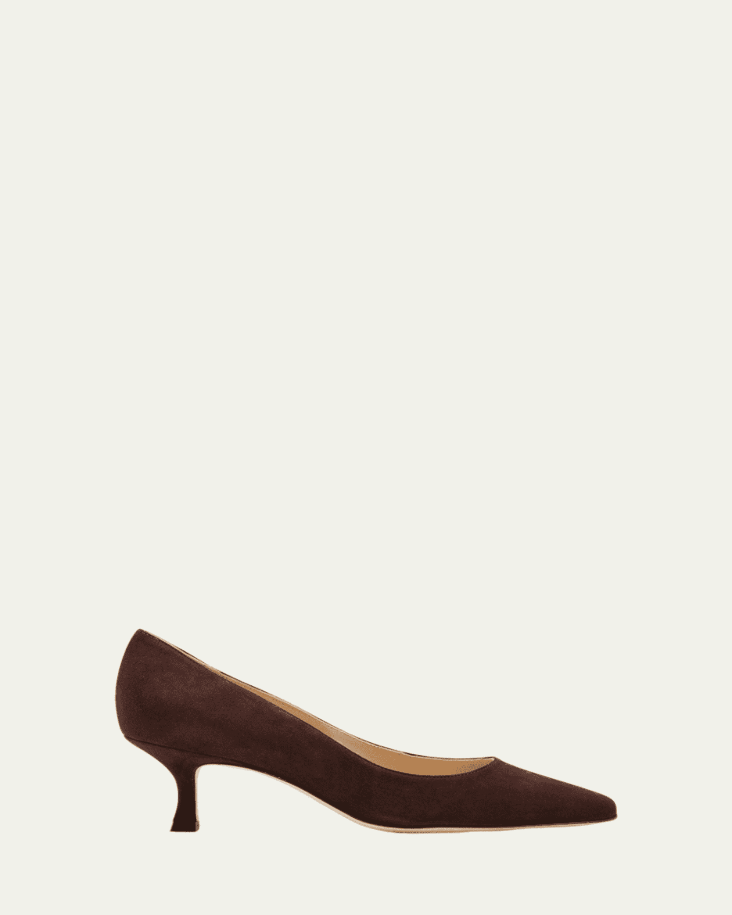 Manolo Blahnik Maysale Suede Buckle Pumps - Bergdorf Goodman