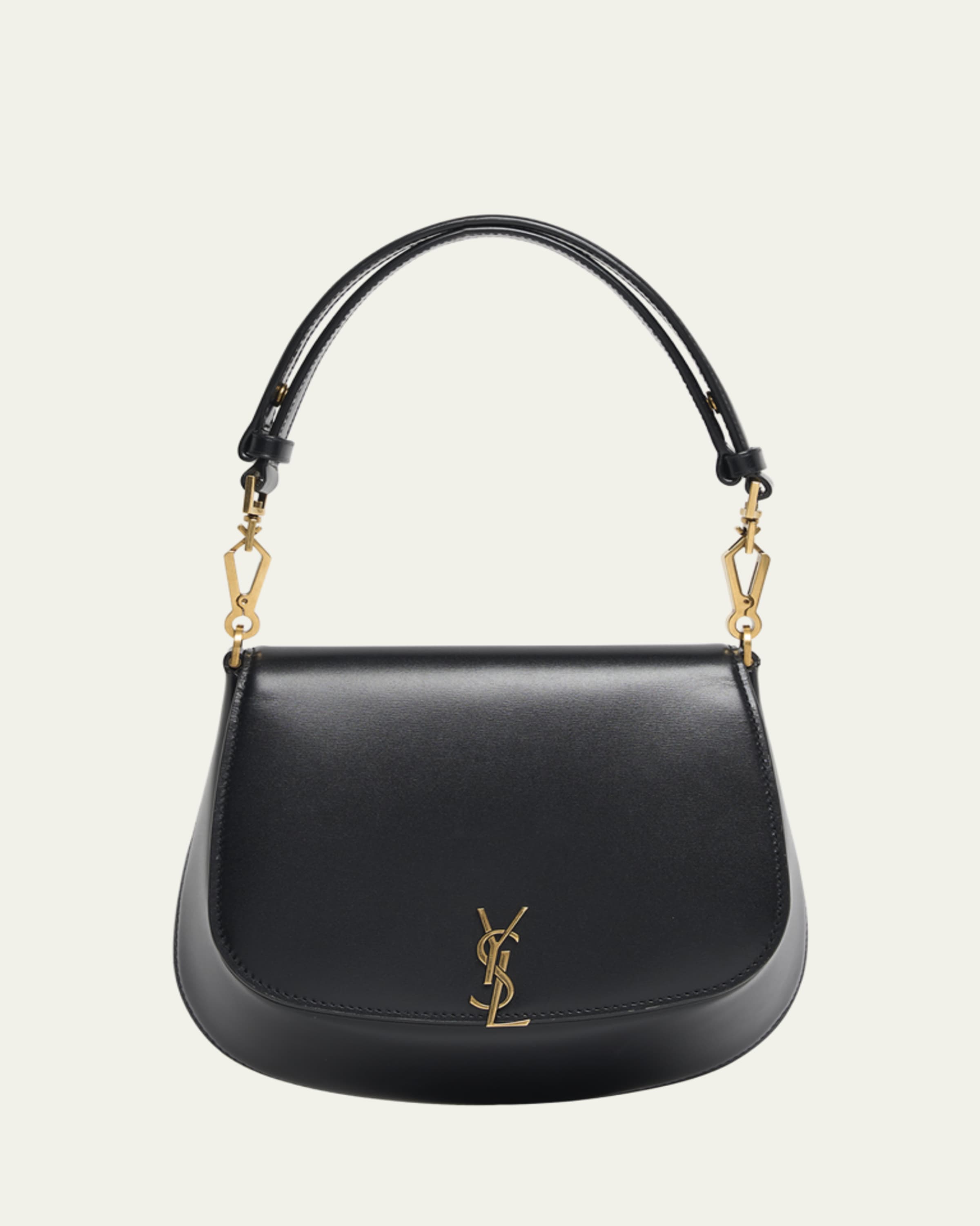 Saint Laurent Voltaire YSL Top-Handle Bag in Smooth Leather