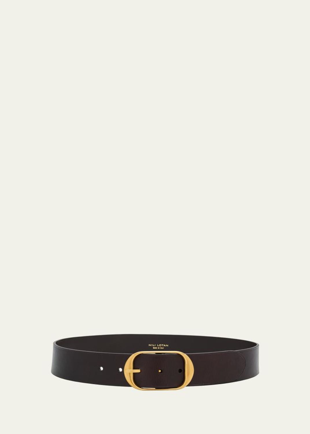 Milor Navy Croc Embossed Leather Gold Buckle Belt Black Croc-Embossed Leather Belt with Ornate Gold Buckle main image 4