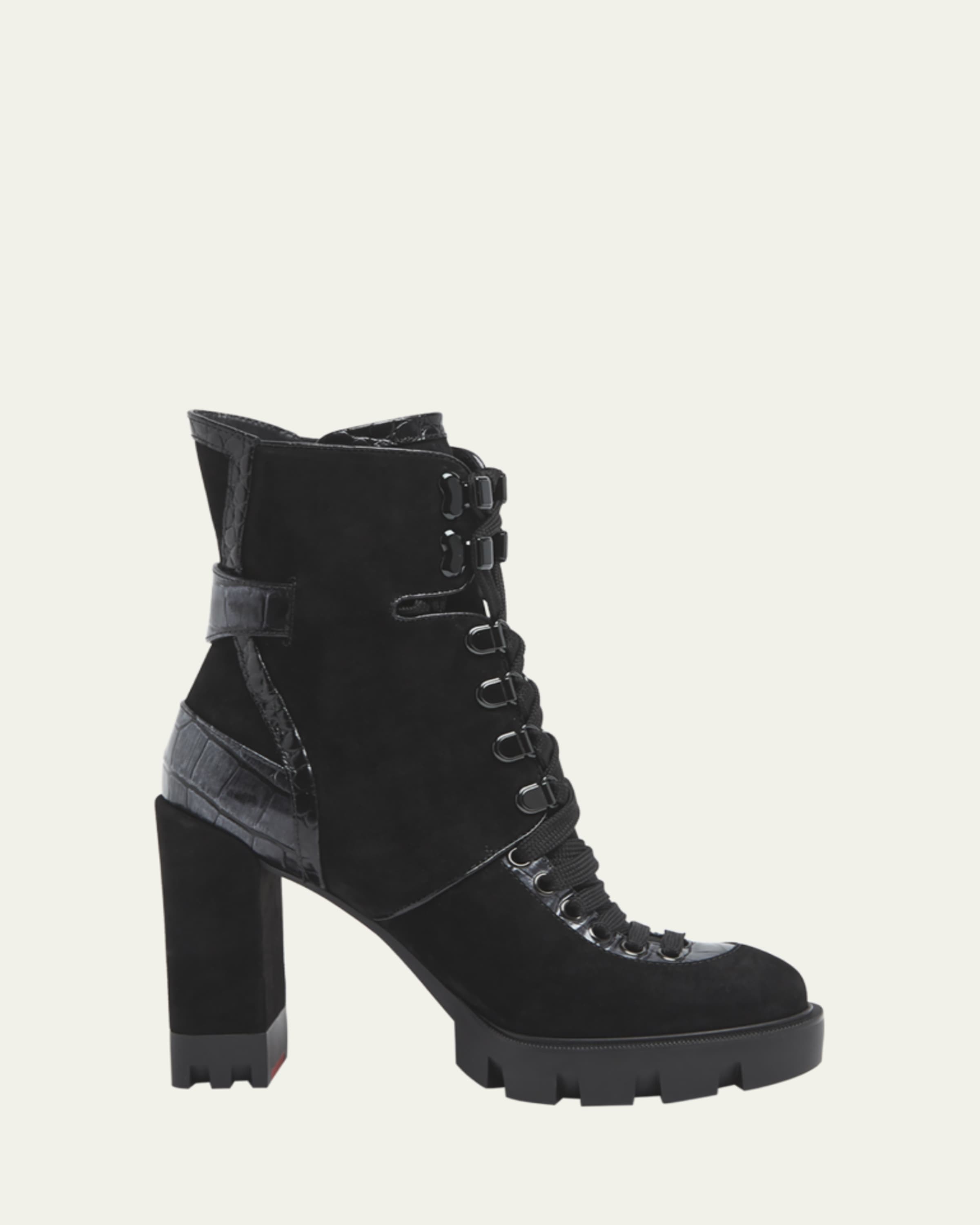 Christian Louboutin 55mm Turela Leather Side-Zip Booties