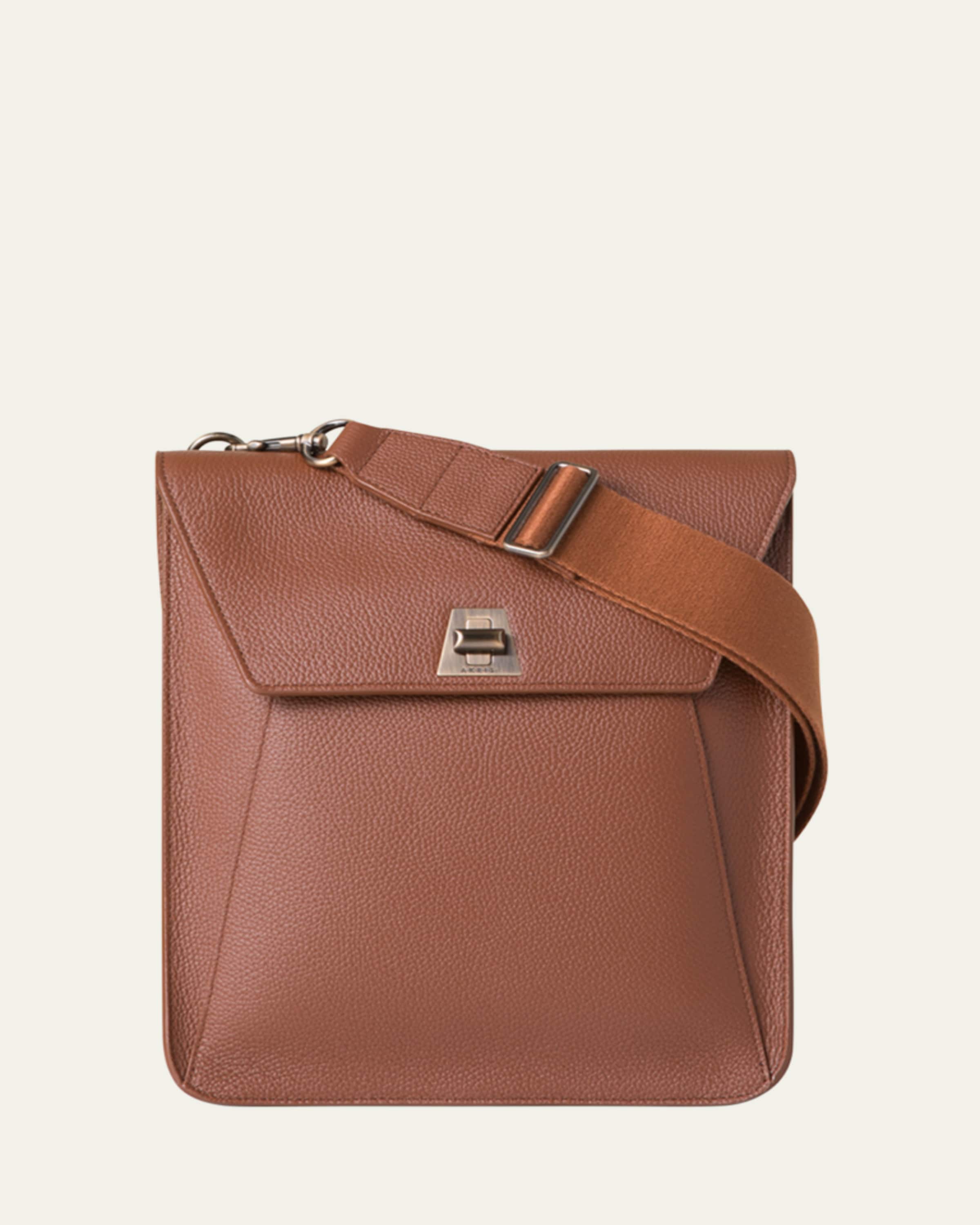 Akris Anouk Medium Flap Leather Messenger Bag - Bergdorf Goodman