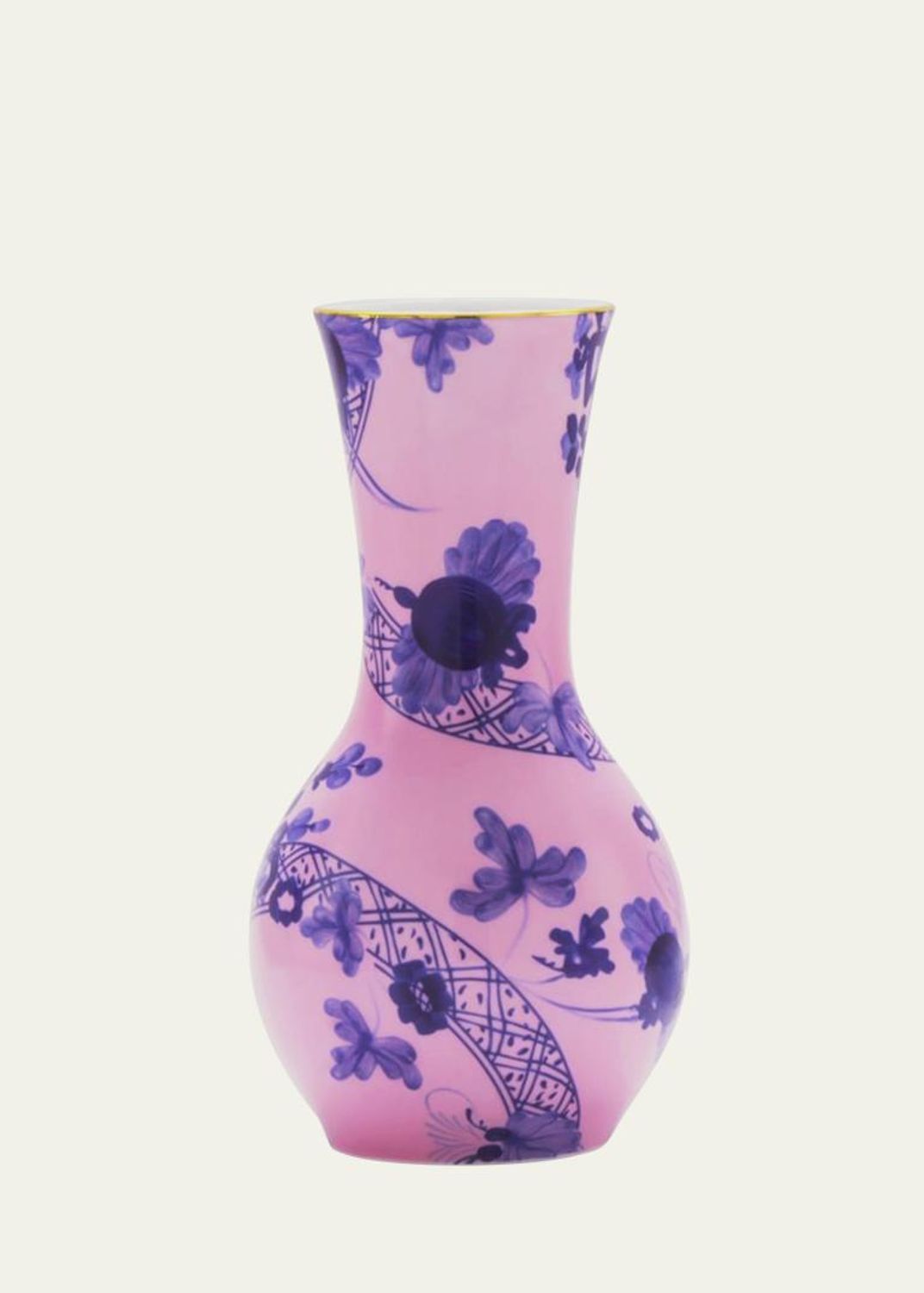 Ginori 1735 Oriente Italiano Azalea Ming Vase, 9.8