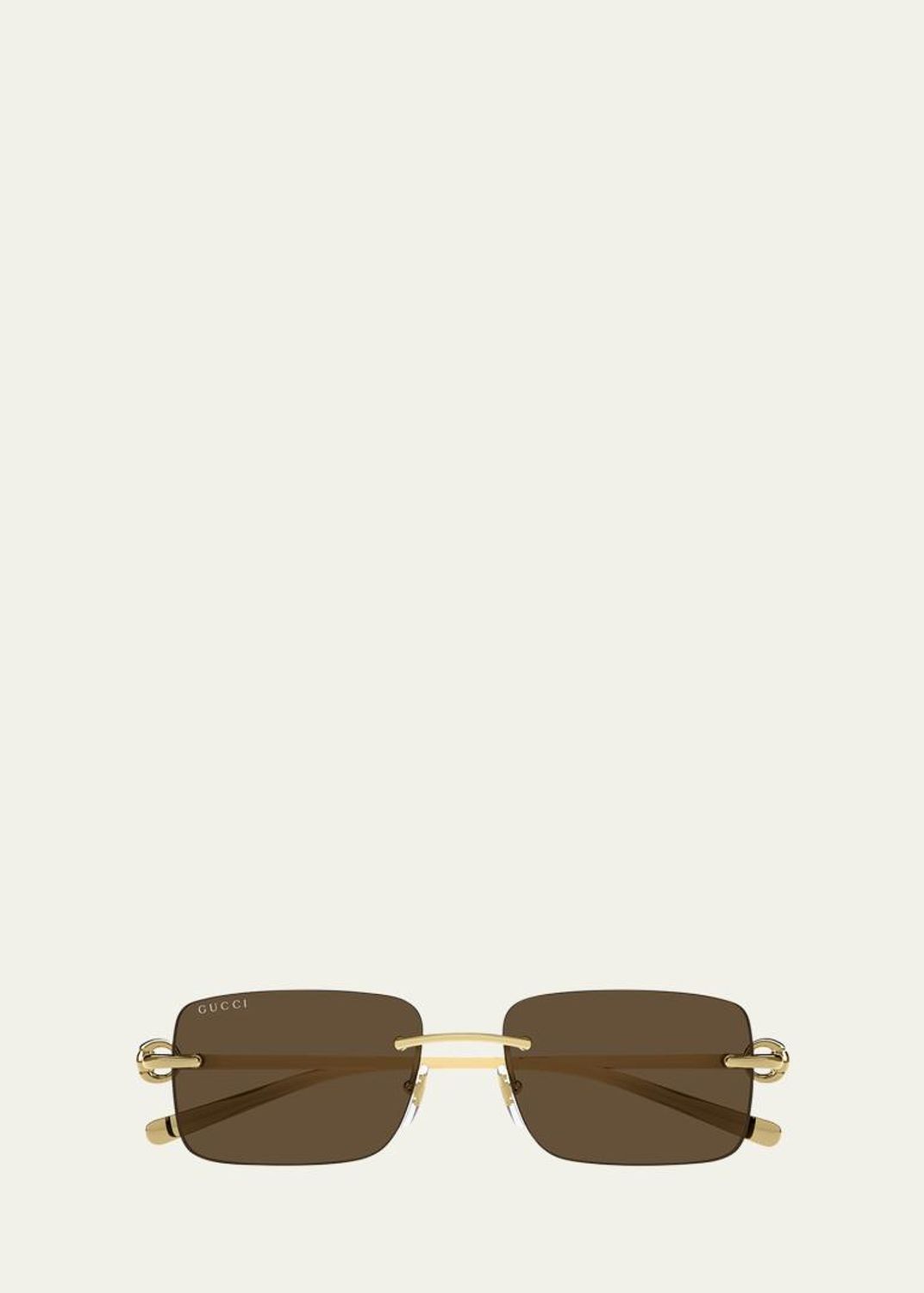 Gucci Men's Metal Rectangle Sunglasses - Bergdorf Goodman