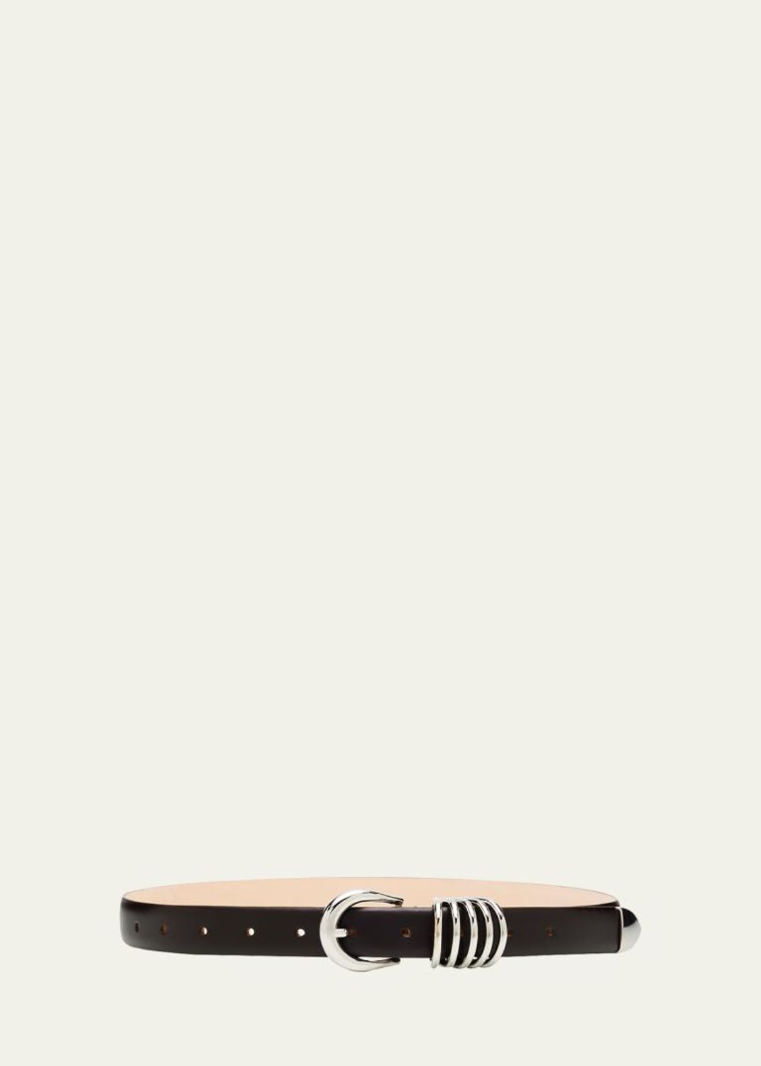 Déhanche Hollyhock Mix Metal Leather Belt - Bergdorf Goodman