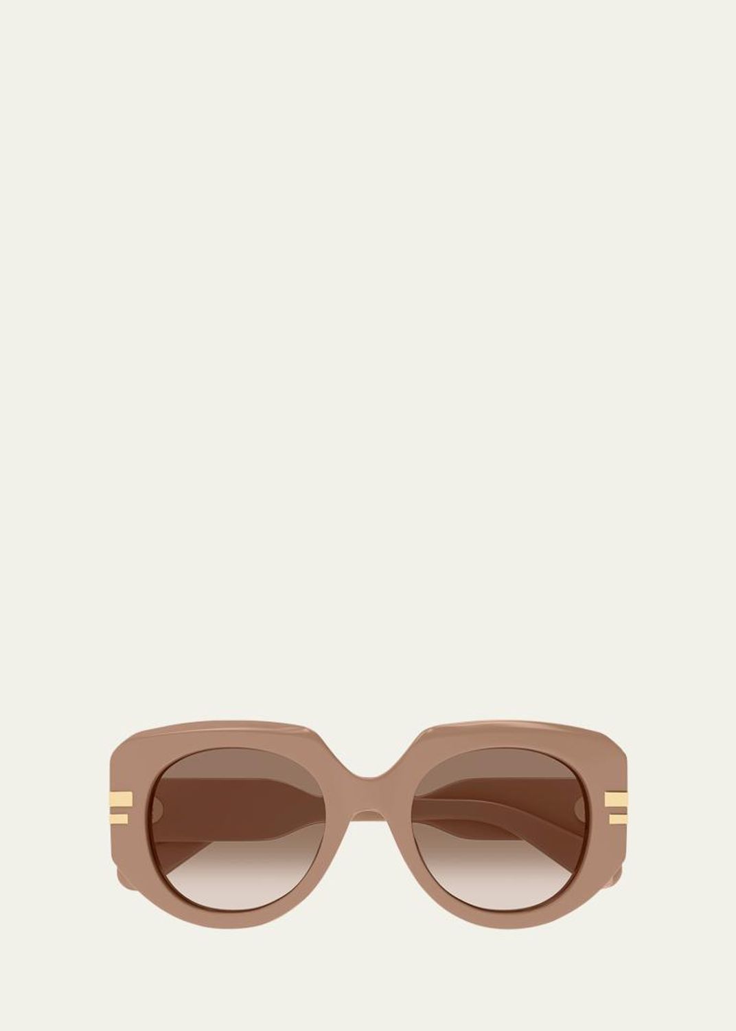 Chloe Gradient Aviator Metal Sunglasses - Bergdorf Goodman