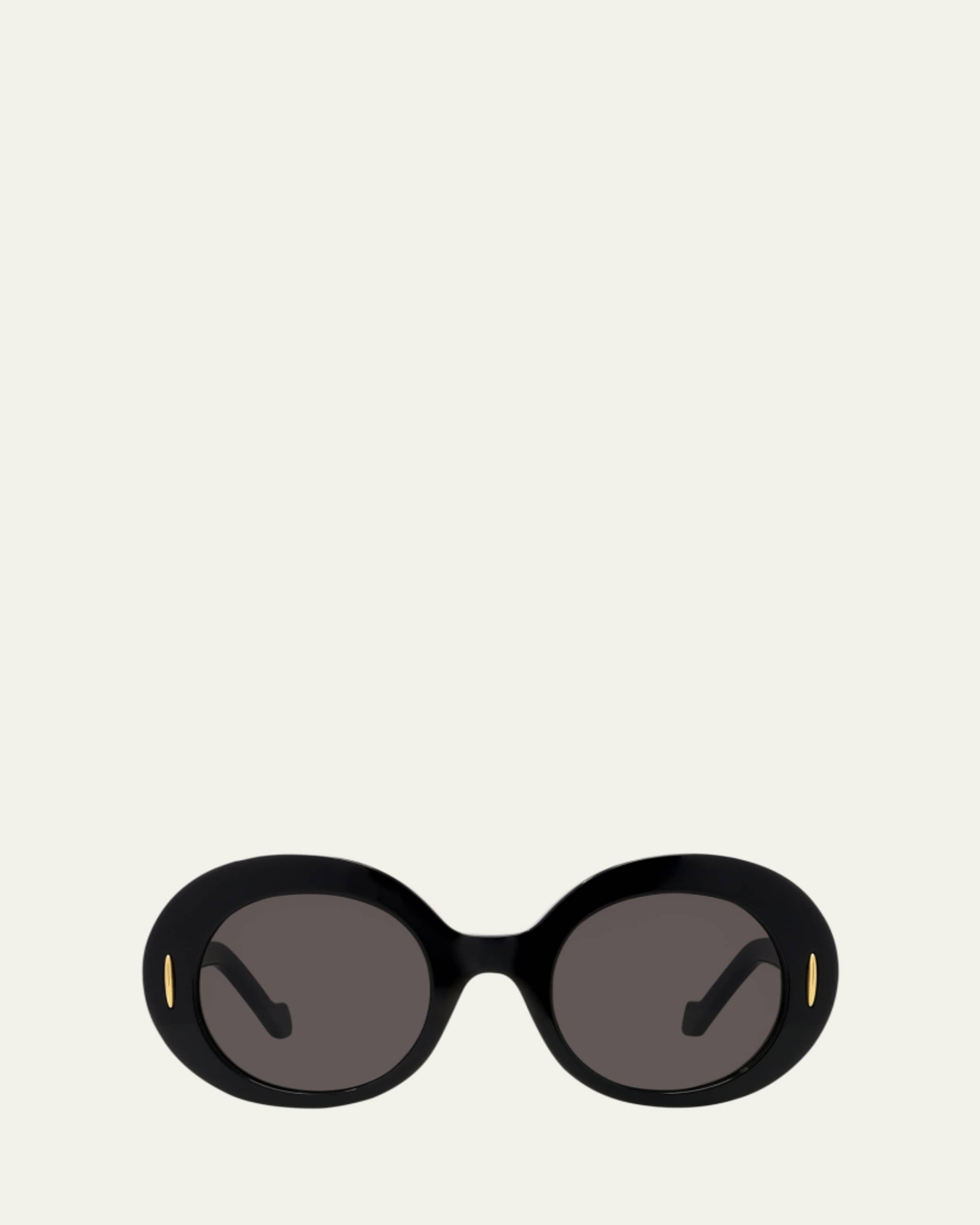 Loewe Inflated Pantos Acetate Round Sunglasses - Bergdorf Goodman