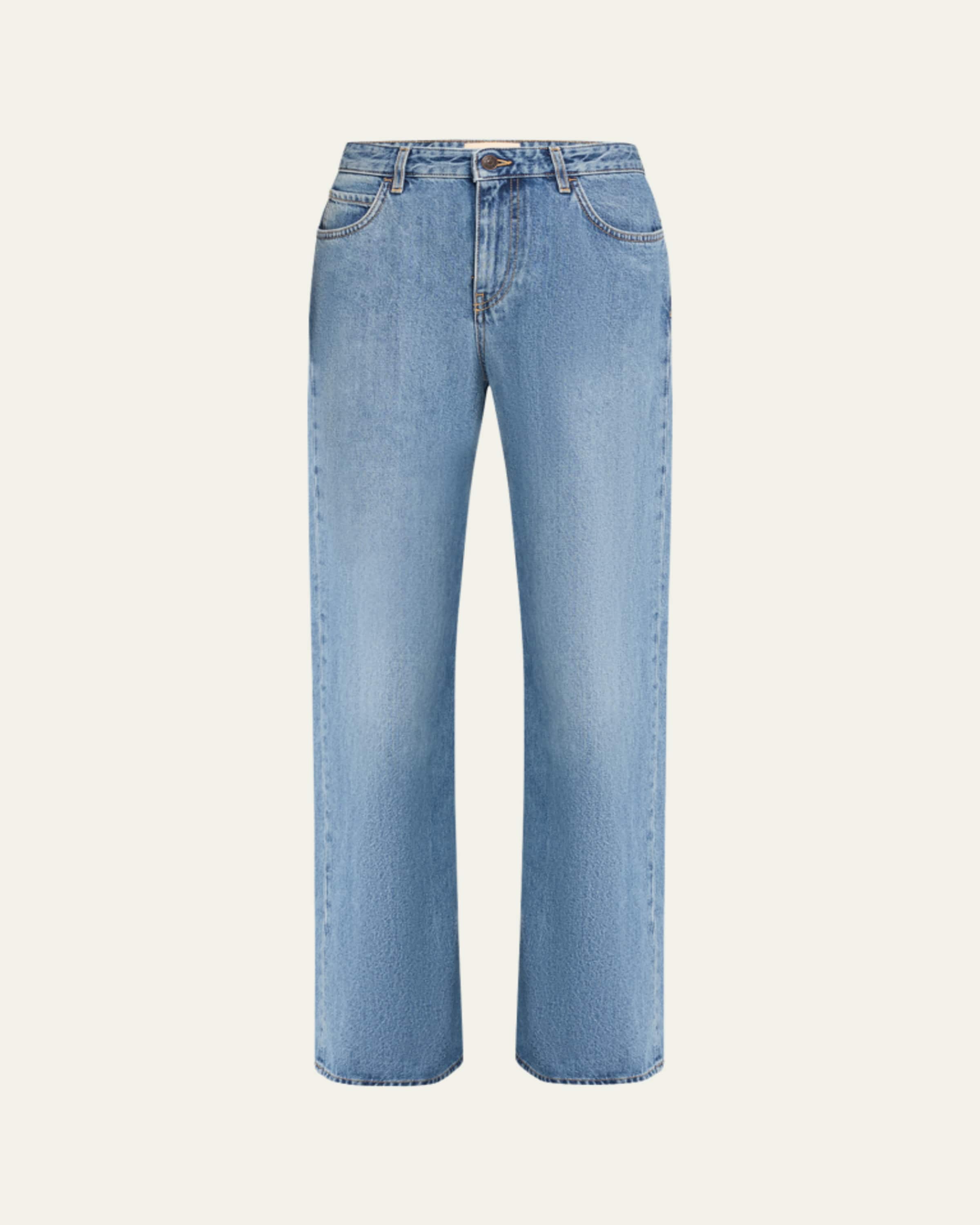 パンツ THE ROWThe Row Burty Jeans THE ROW Burty Straight-Leg Jeans - Bergdorf Goodman